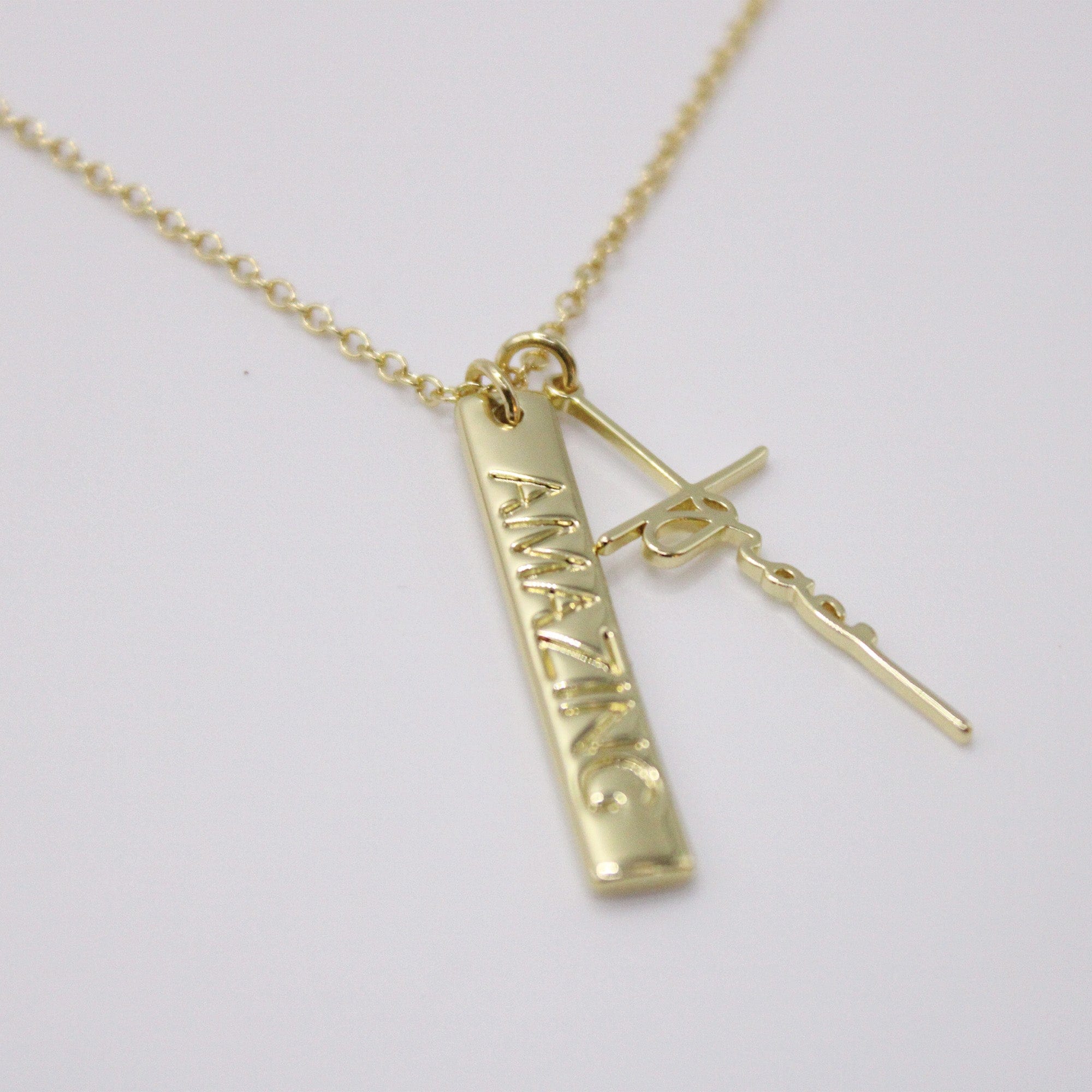 Amazing Grace Bar Necklace - Image 3