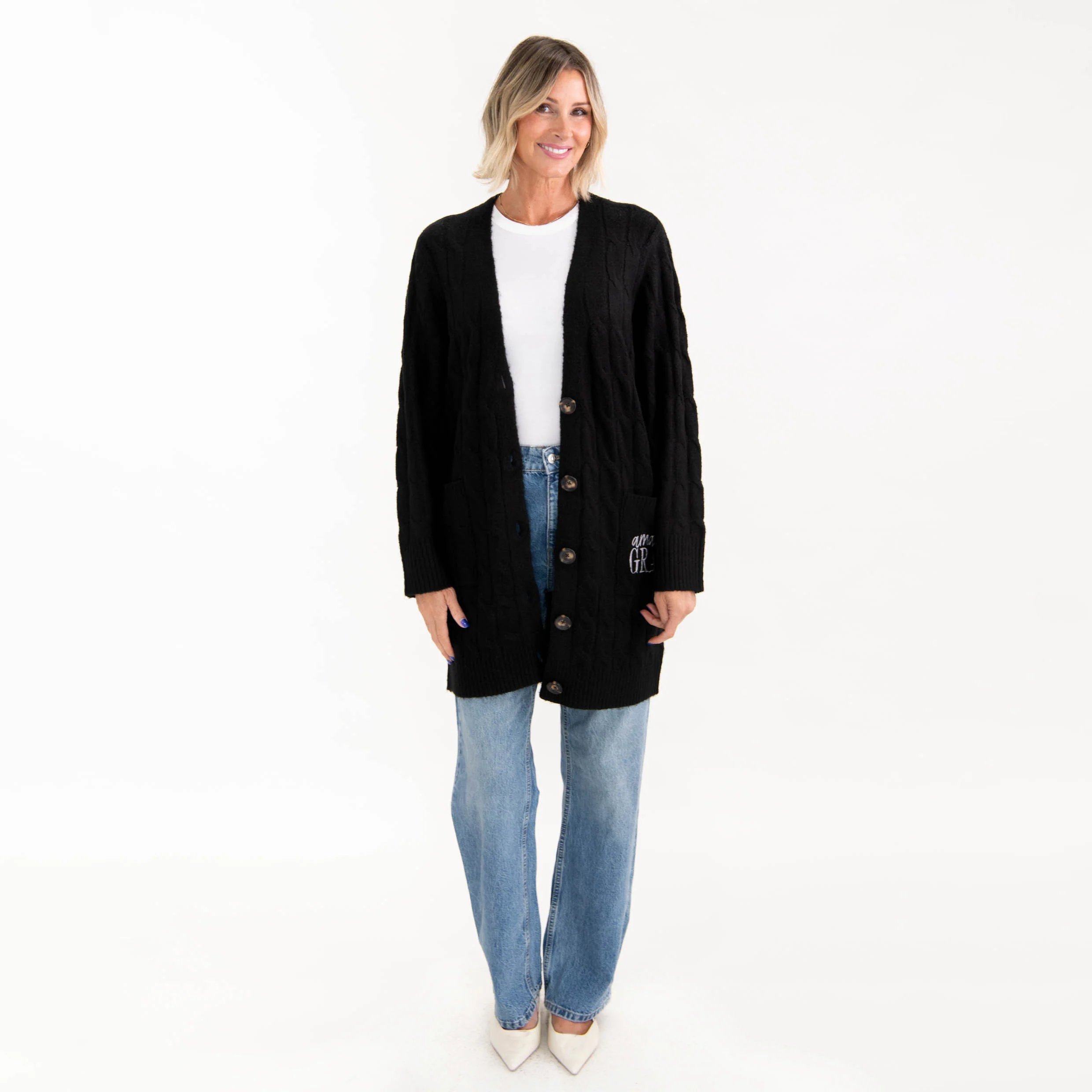 Amazing Grace Cable Knit Cardigan - Image 4