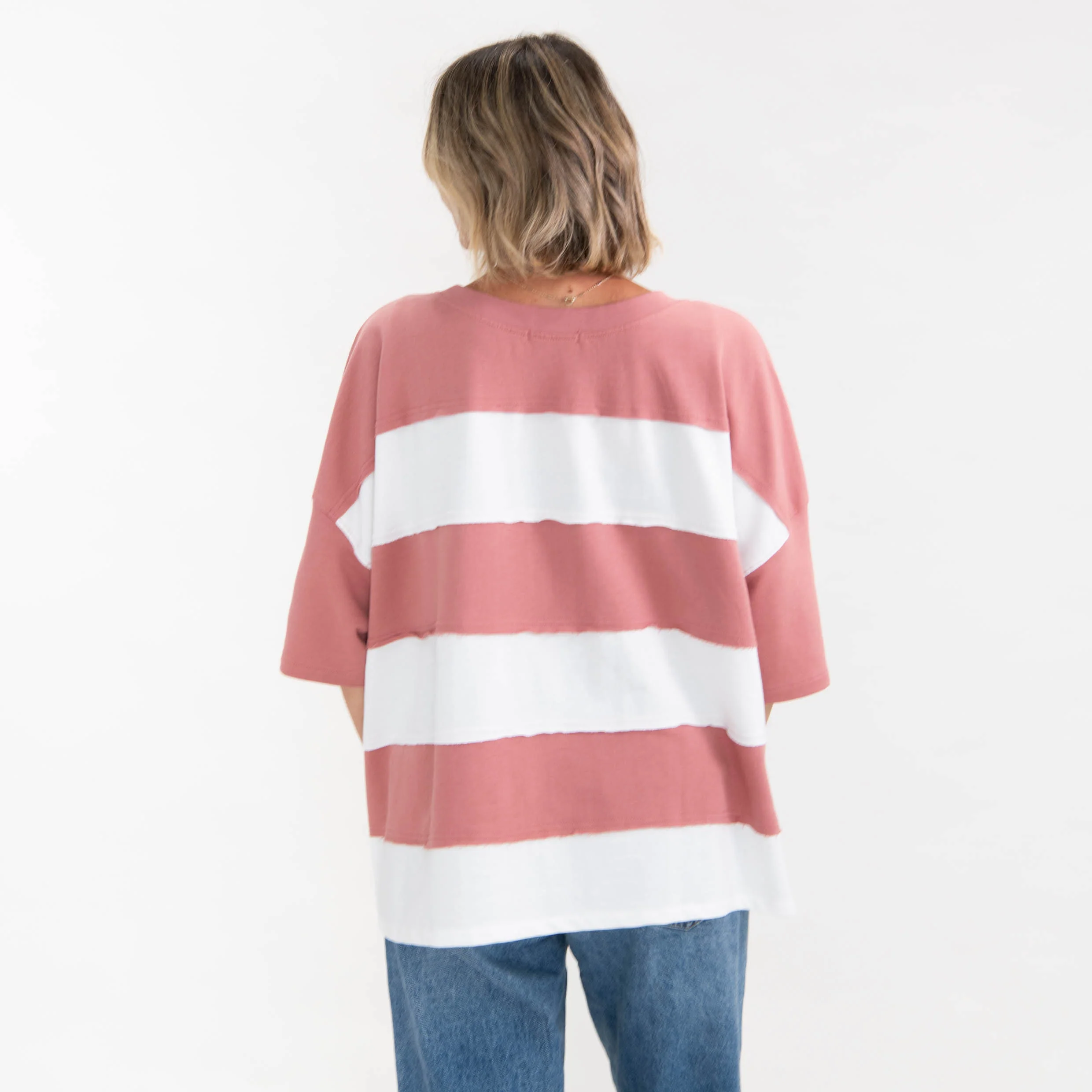 Amazing Grace Oversized Stripe Tee - Image 4
