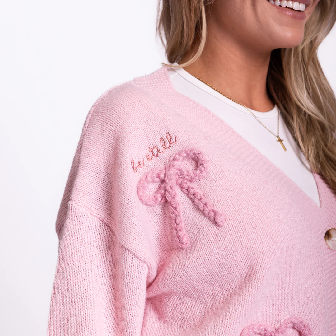 Be Still Bow Cardigan - Image 3