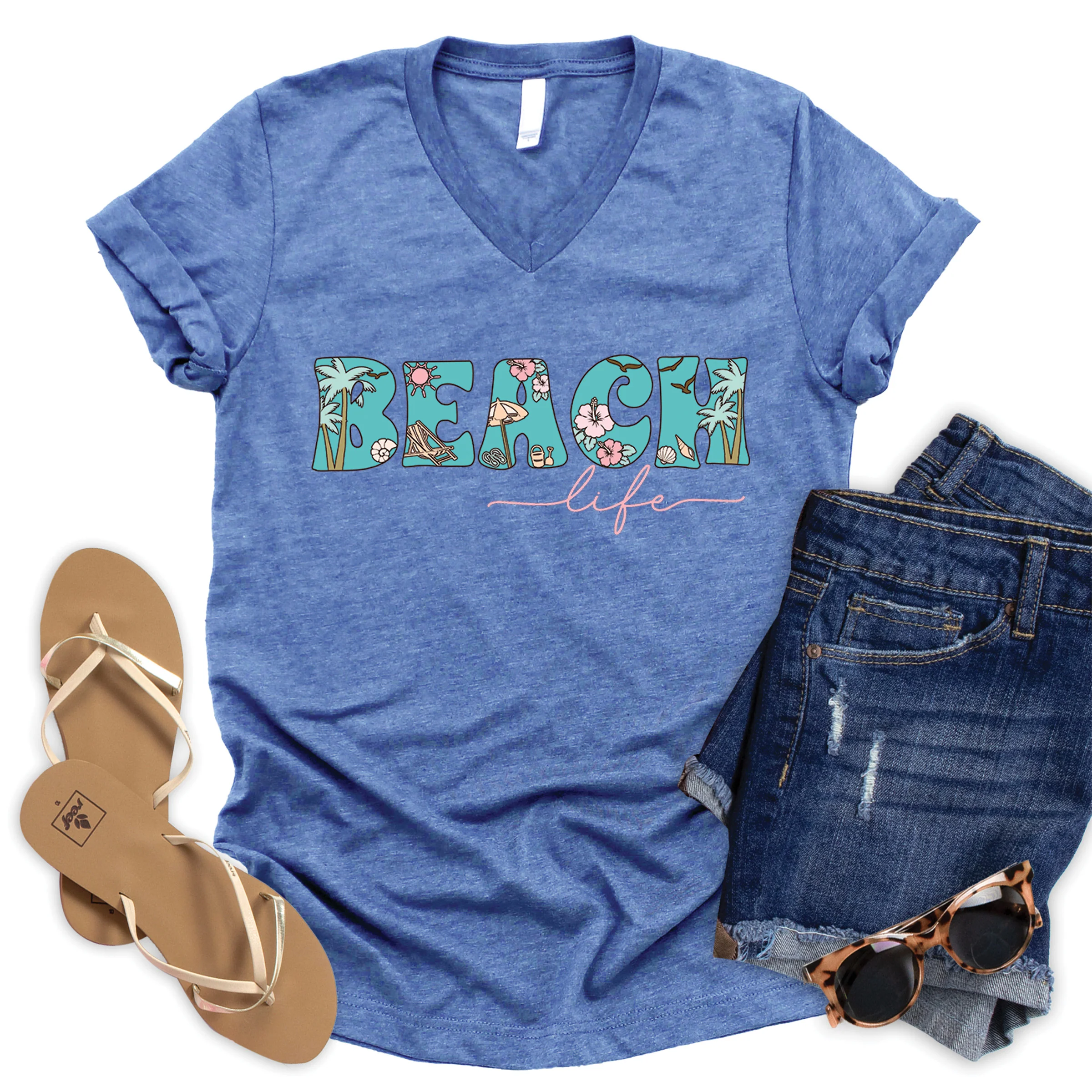 Beach Life V-Neck