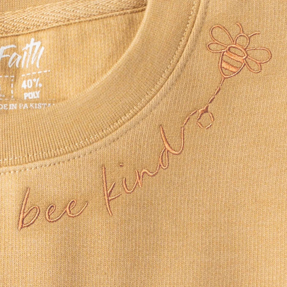 Bee Kind Embroidered Crewneck Sweatshirt - Image 2
