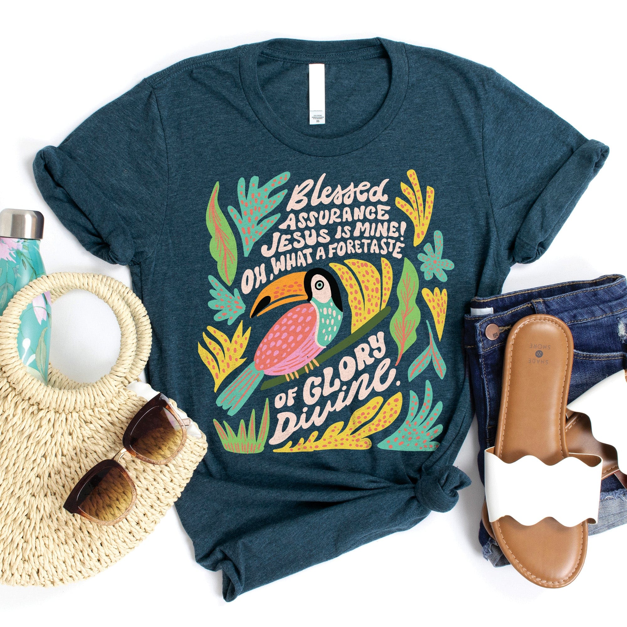 Blessed Assurance Tropical Tee - Image 2