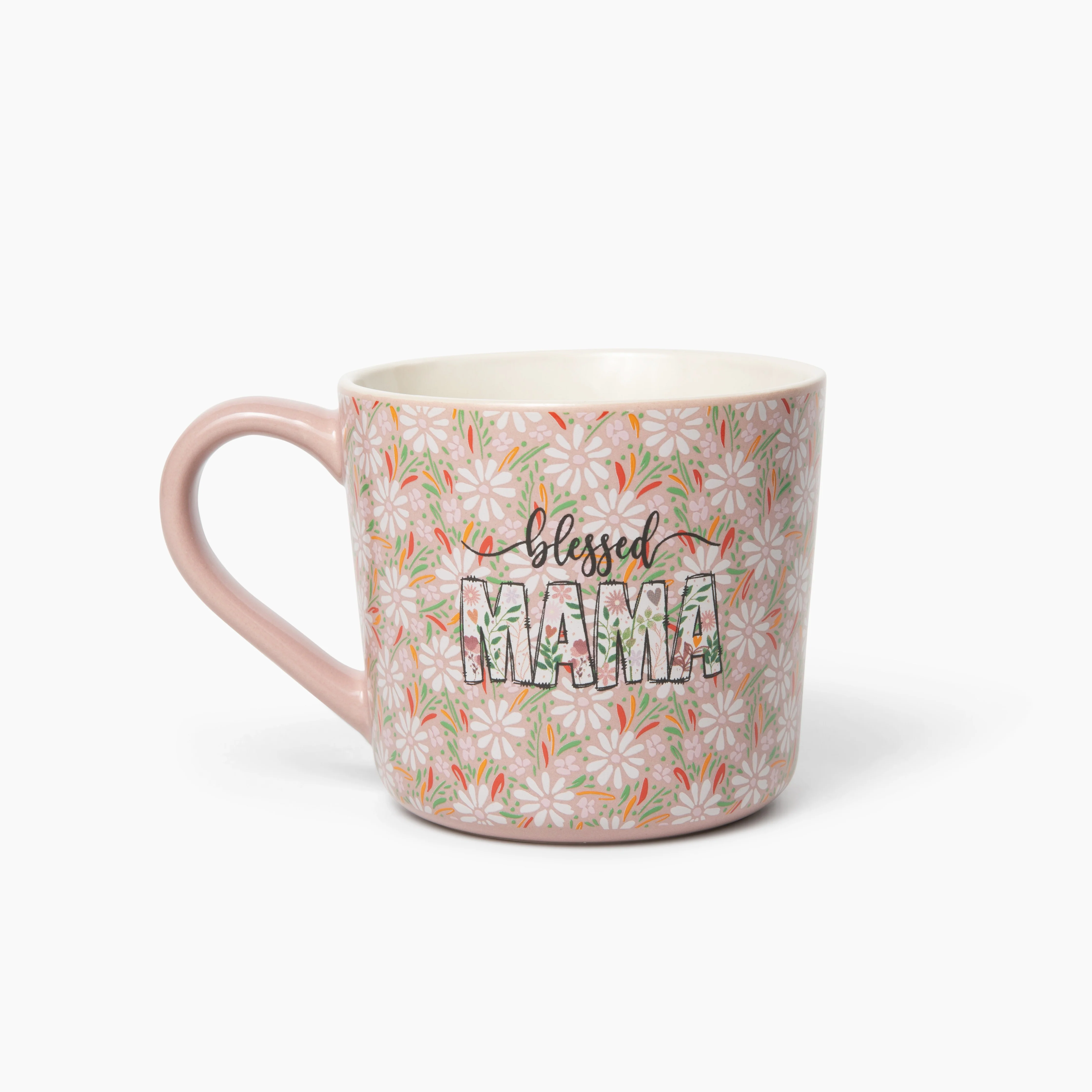 Blessed Mama Daisies Ceramic 15 oz Mug With Handle
