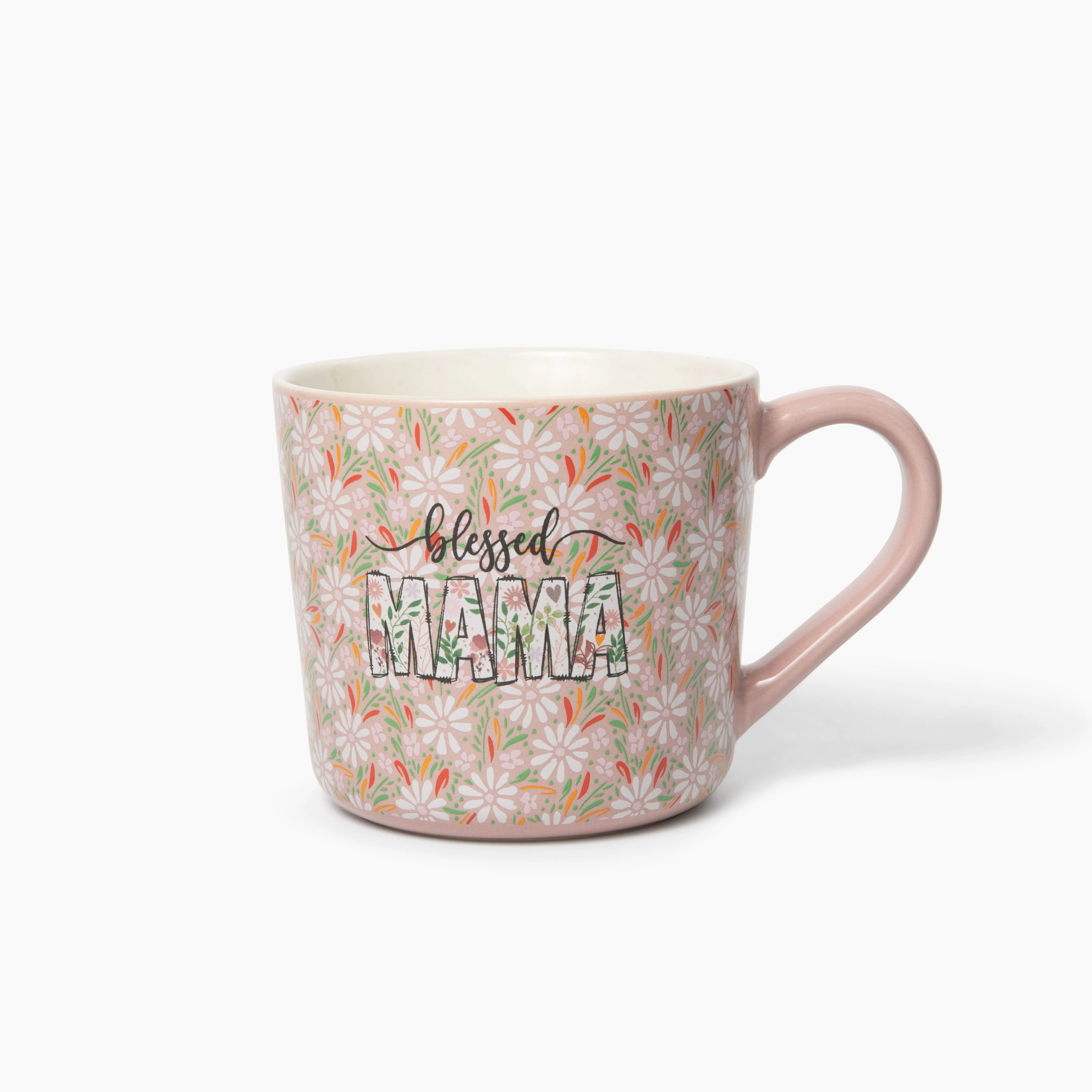 Blessed Mama Daisies Ceramic 15 oz Mug With Handle - Image 2