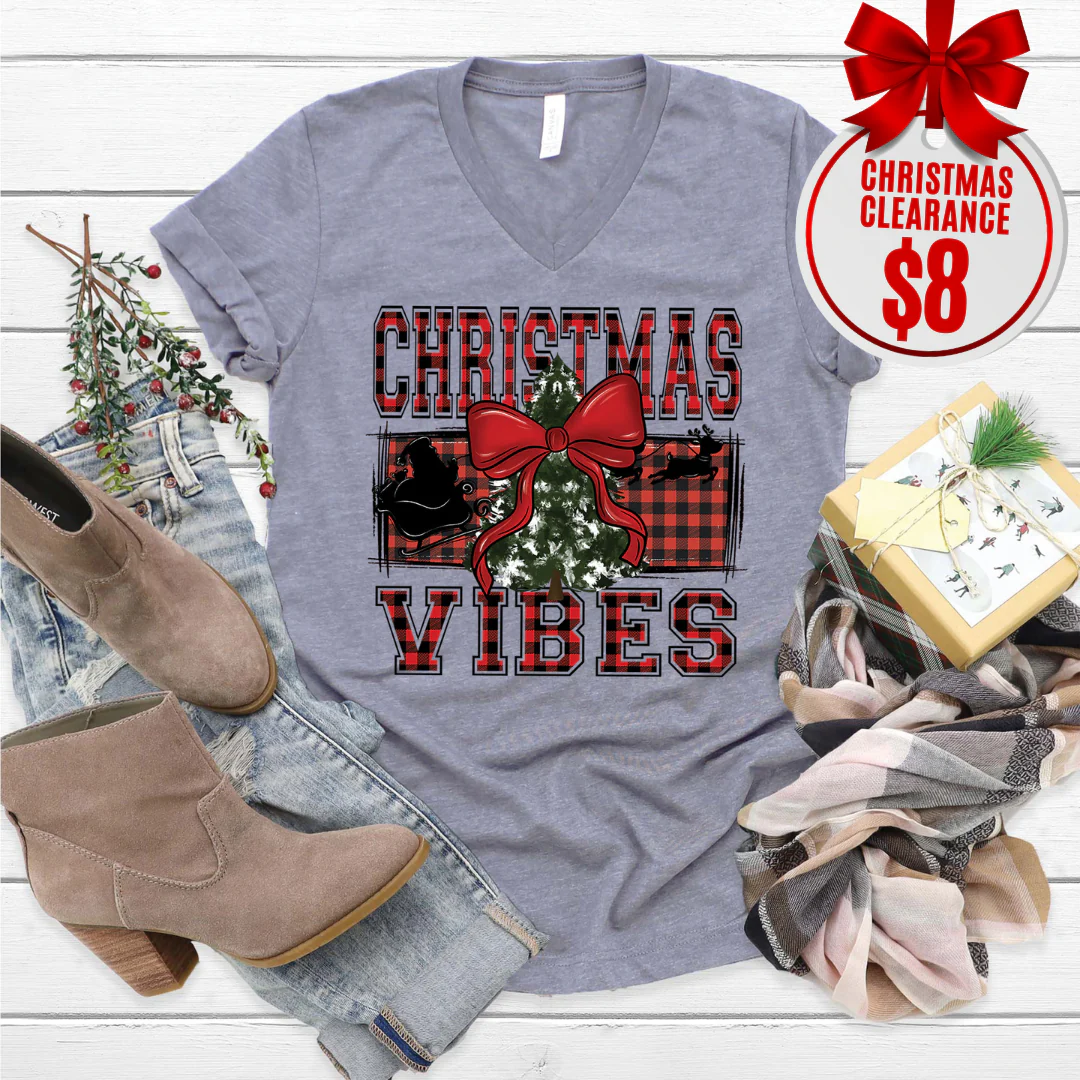 Christmas Vibes V-Neck