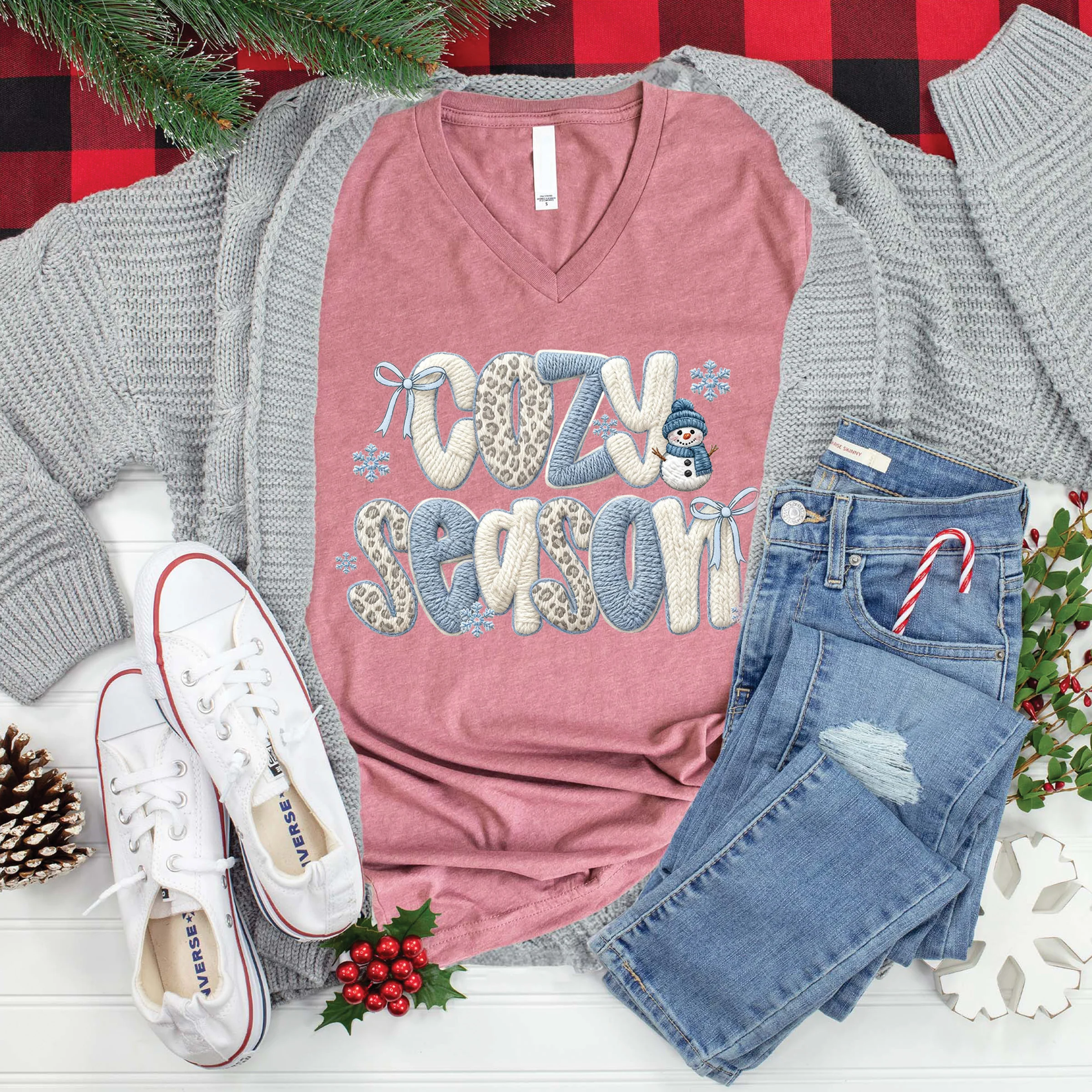 Cozy Season Yarn V-Neck