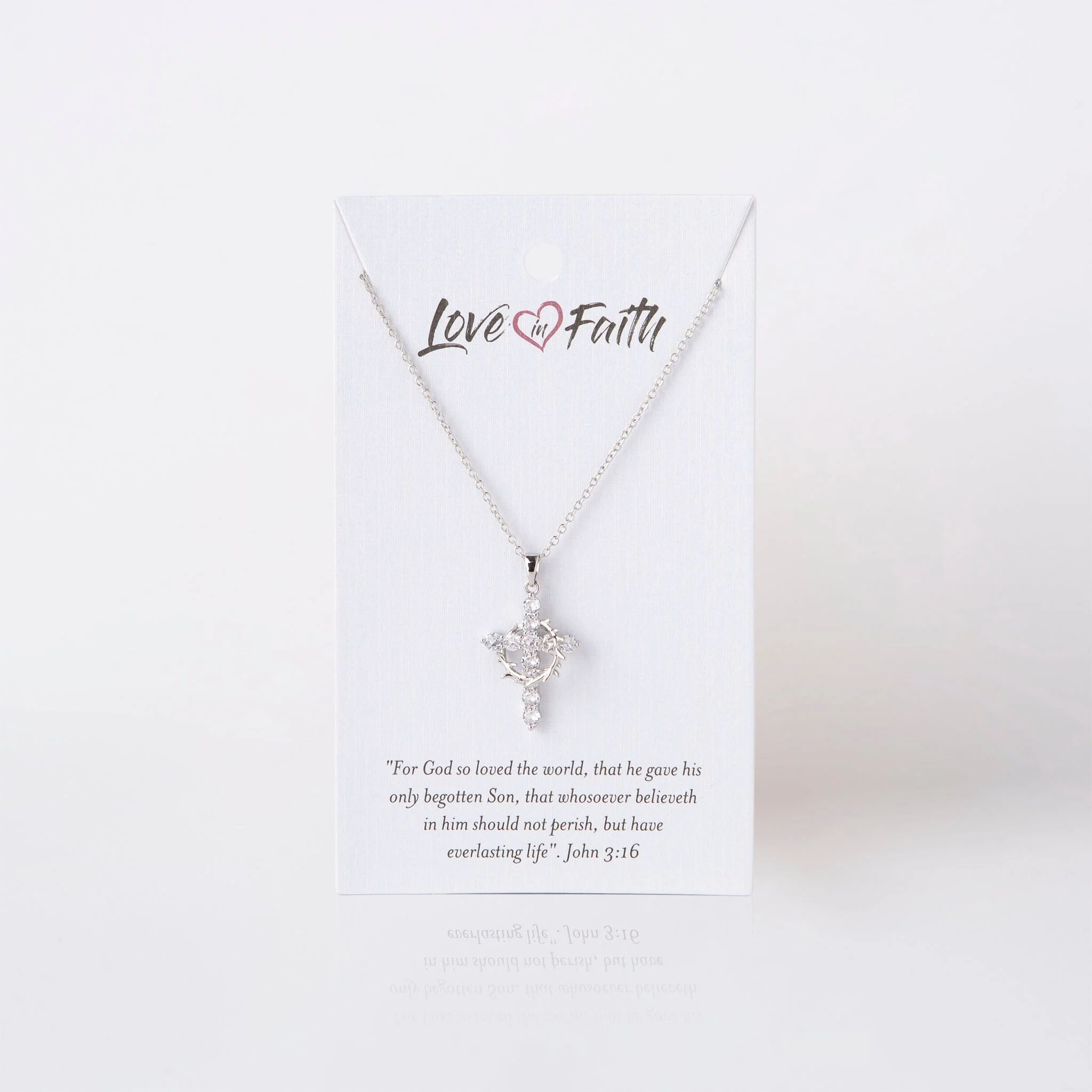 Christmas CLOSEOUT Deal Cross and Crown Necklace - Image 5