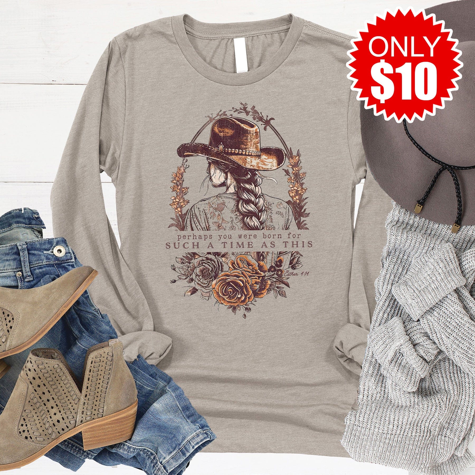 Esther 14:4 Long Sleeve - 10
