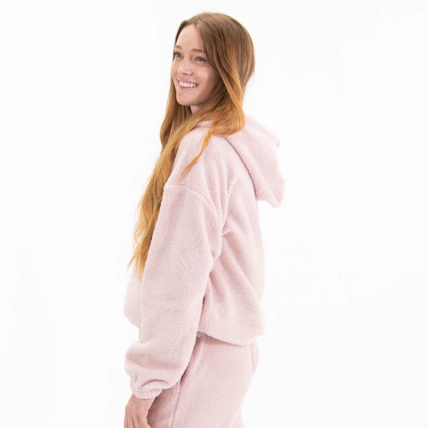 Faith Cross Cozy Sherpa Fleece Zip Up Hoodie - Image 10