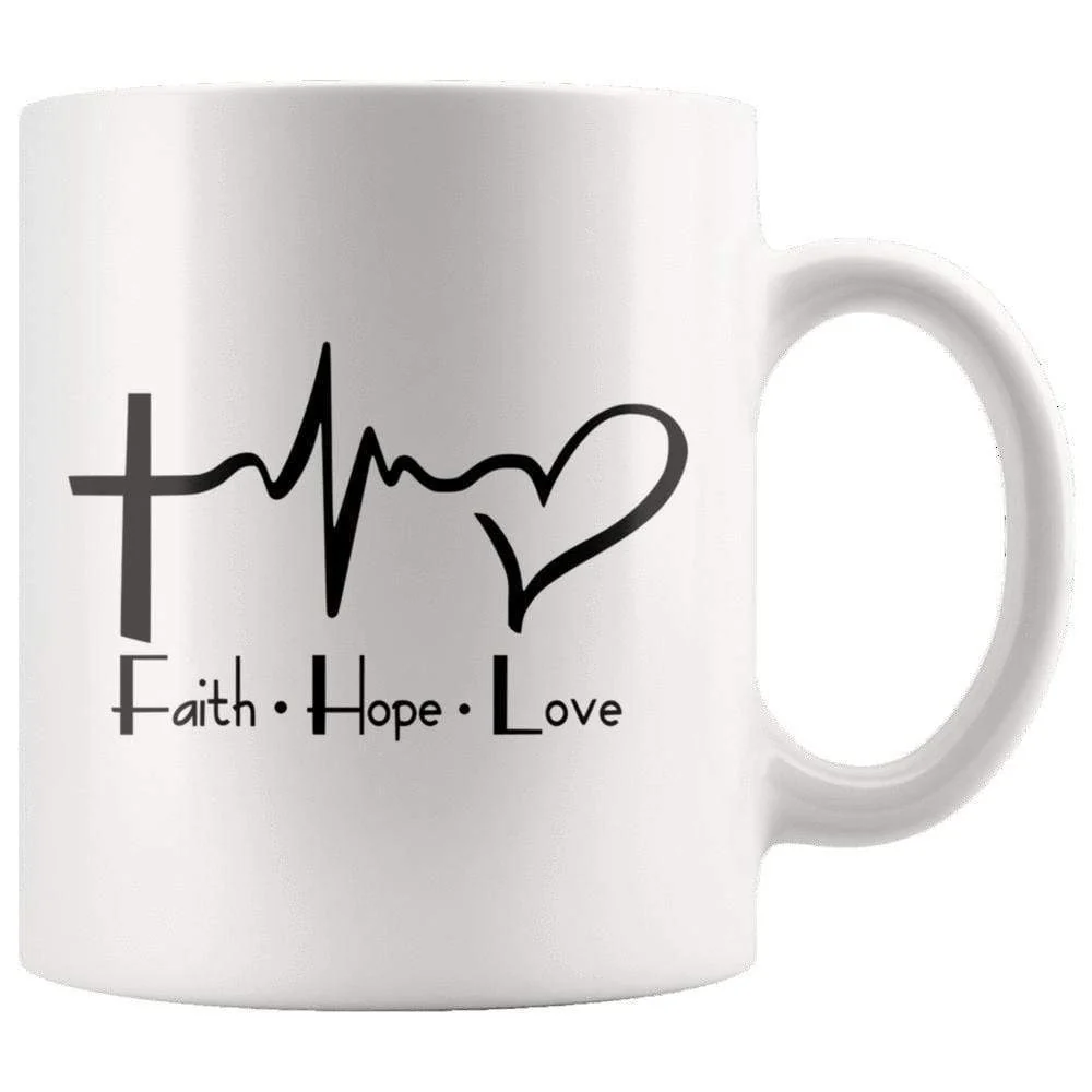 Faith Hope Love Mug 11oz