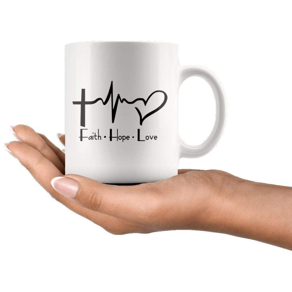 Faith Hope Love Mug 11oz - Image 4