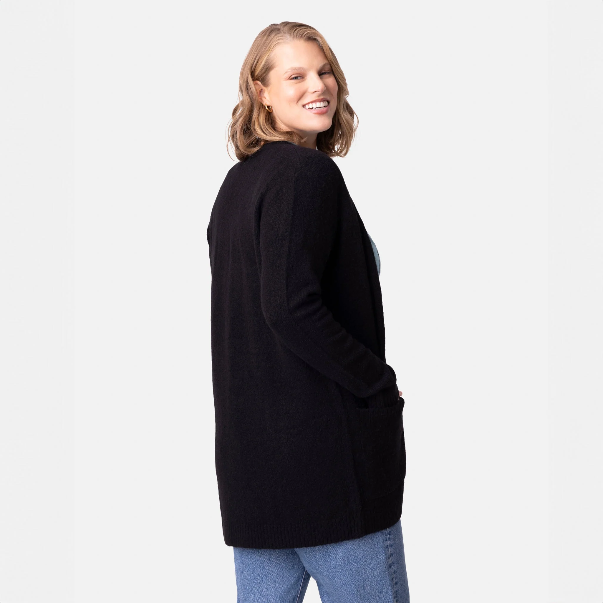 Faith Over Fear Sweater Knit Cardigan - Image 4