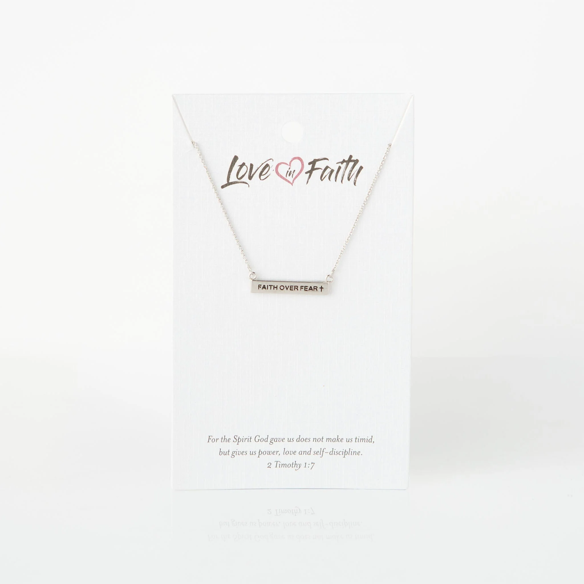 Faith Over Fear ID Necklace - Image 5