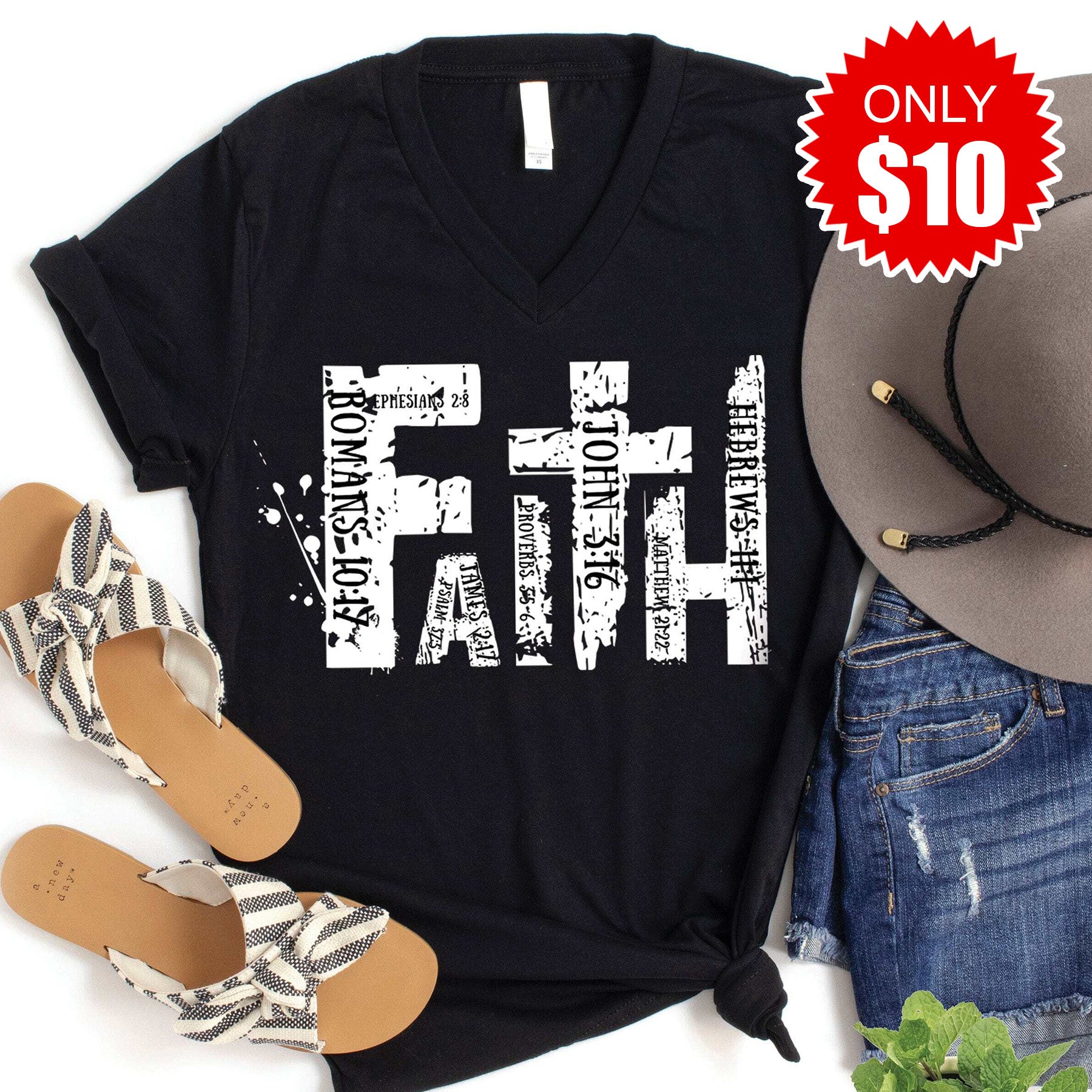 Faith V-Neck - 10