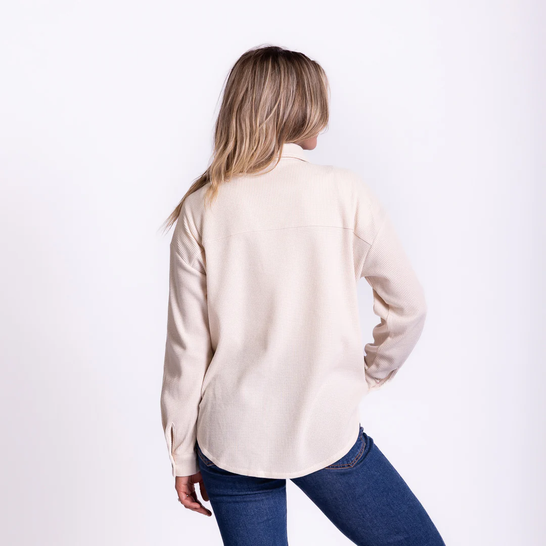 I Can Do All Things Waffle Knit Shacket - Image 3