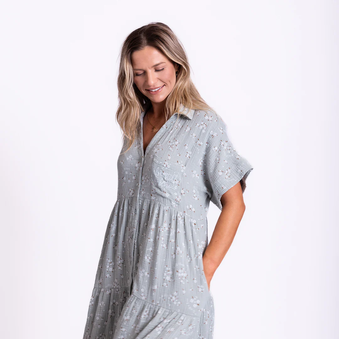 Be Still & Know Tiered Maxi Dress