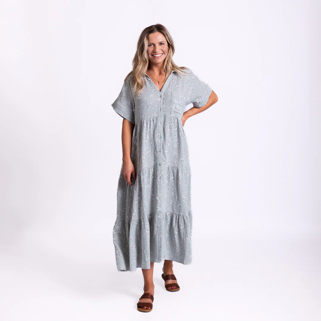 Be Still & Know Tiered Maxi Dress - Image 3
