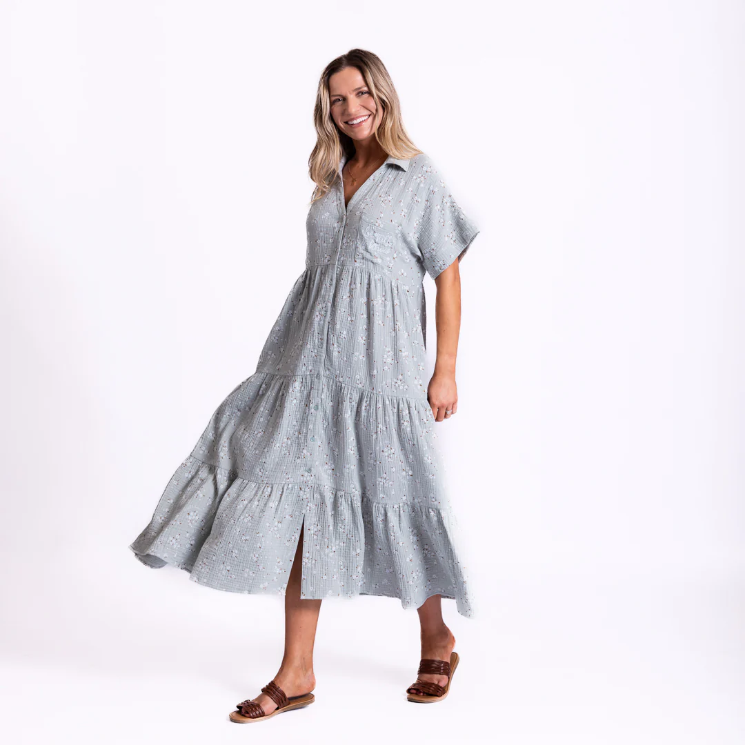 Be Still & Know Tiered Maxi Dress - Image 4