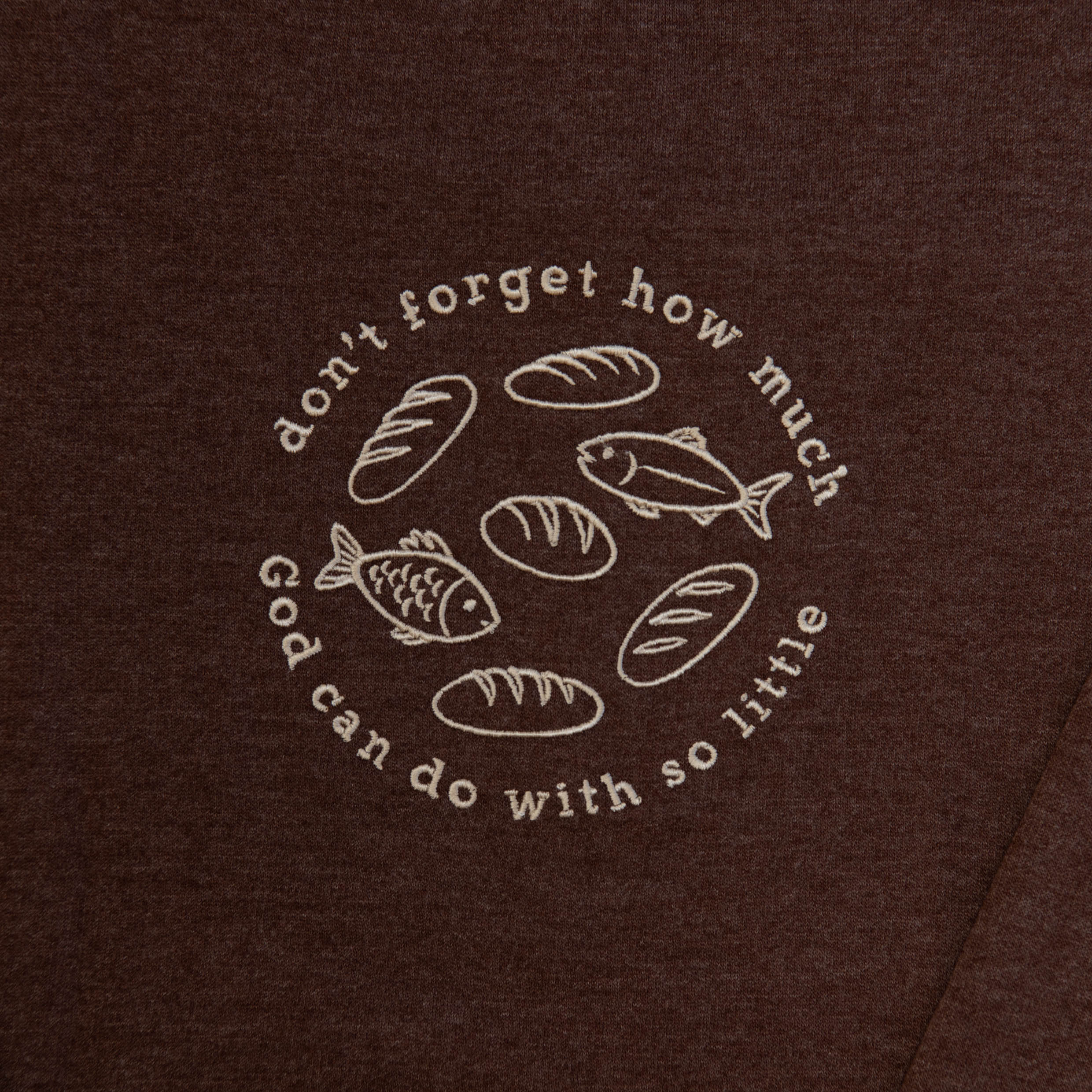 Fishes and Loaves Embroidered Crewneck Sweatshirt - Image 3