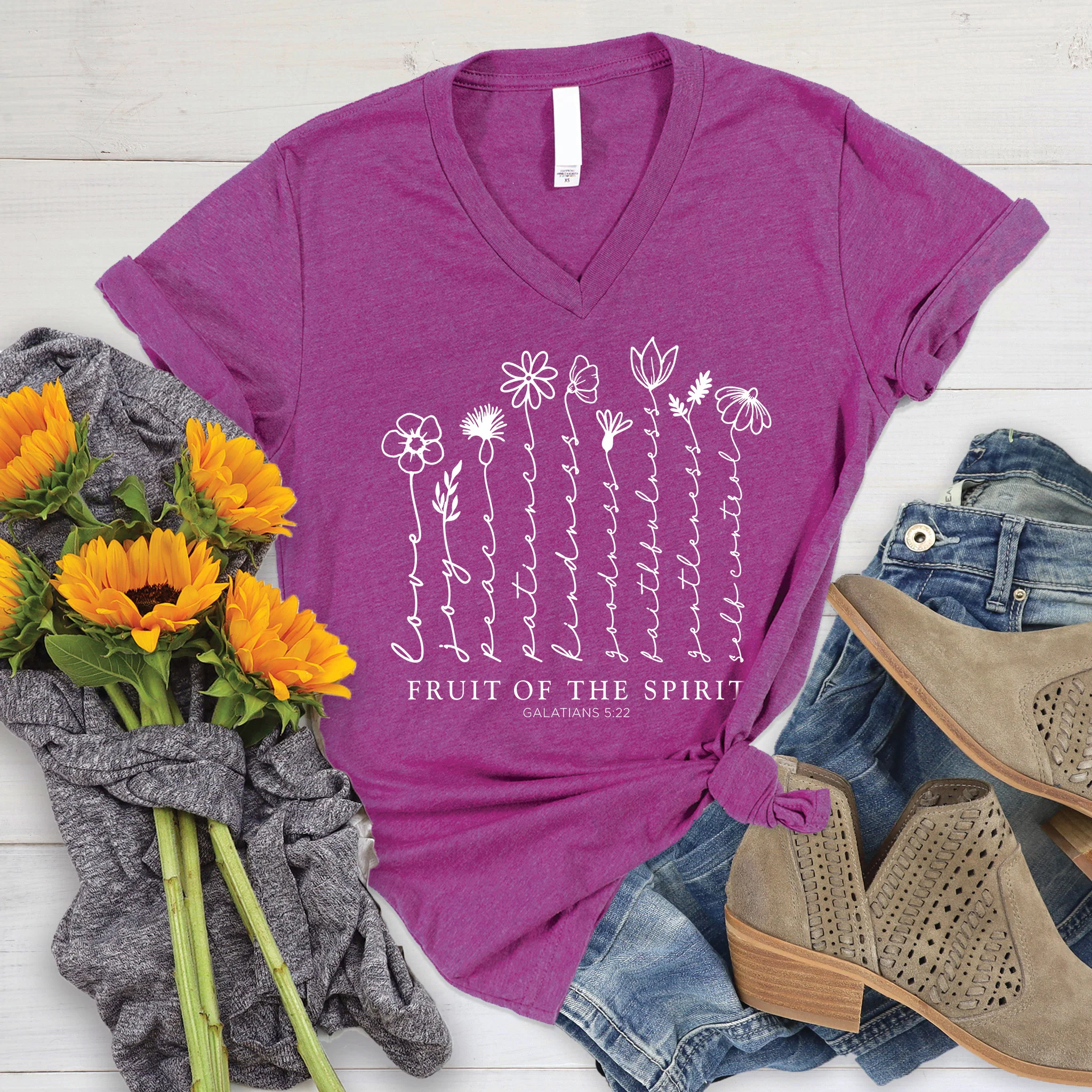 Fruit Of The Spirit V-Neck - Image 2