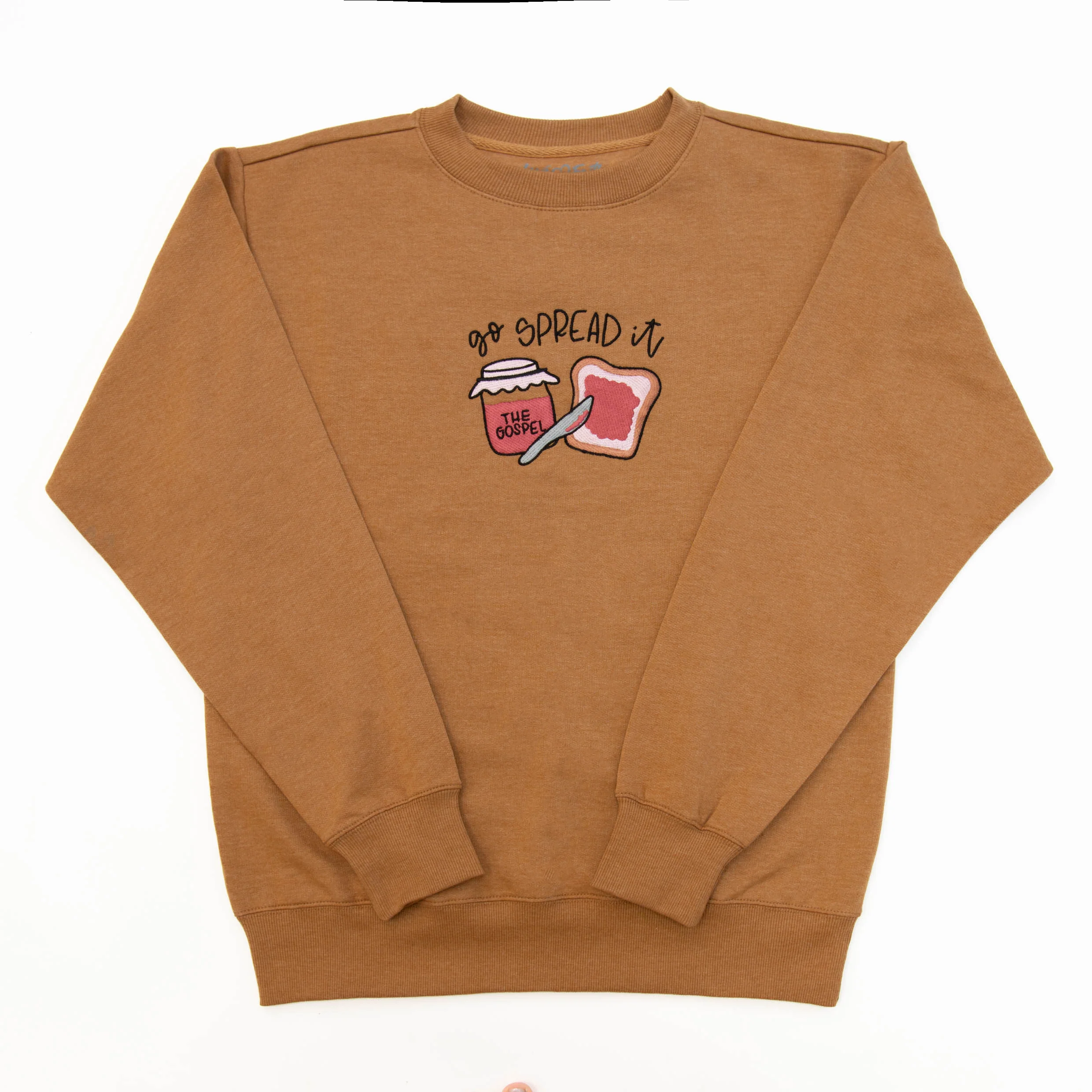 Go Spread It Embroidered Crewneck Sweatshirt - Image 3