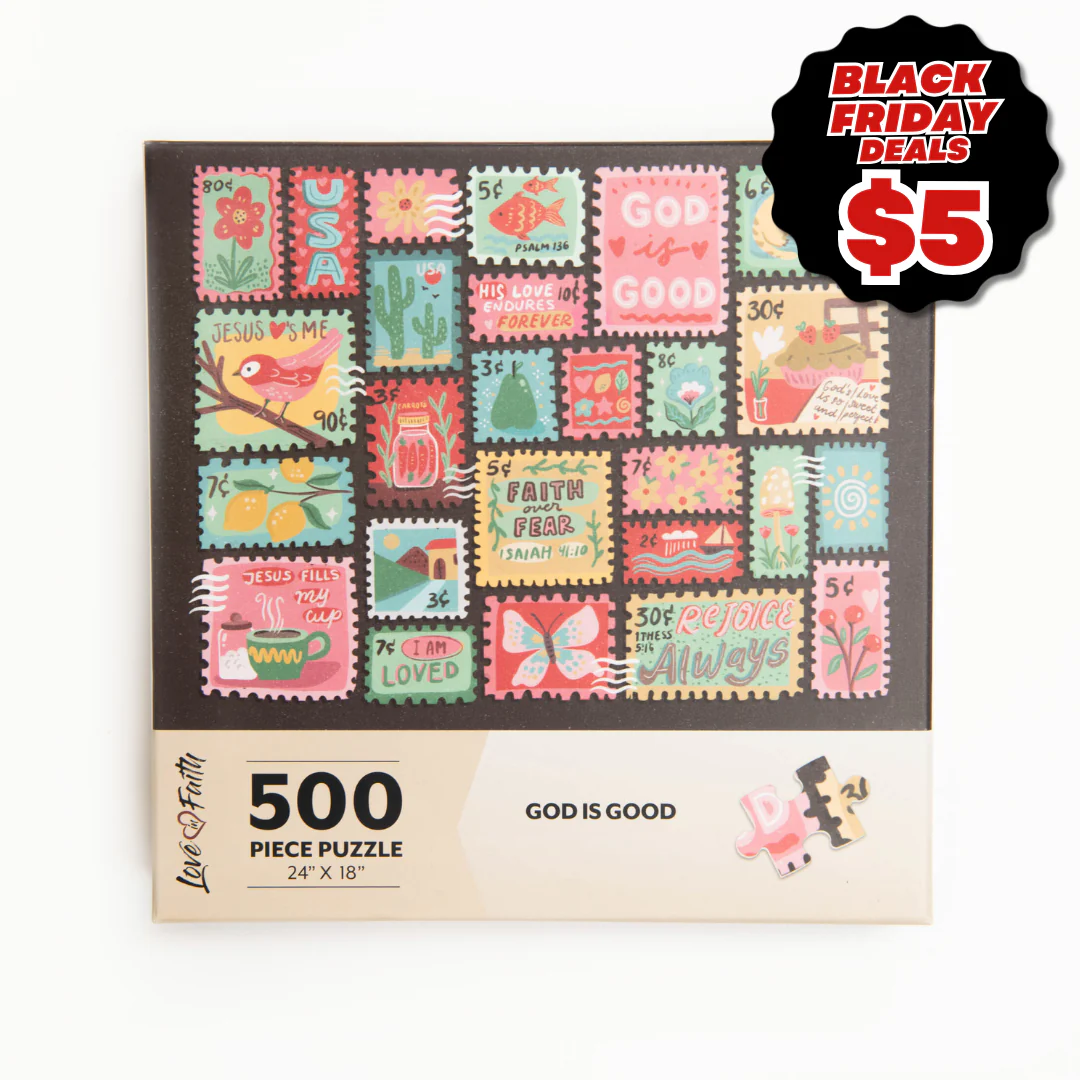 God is Good Stamps - 500pc Puzzle