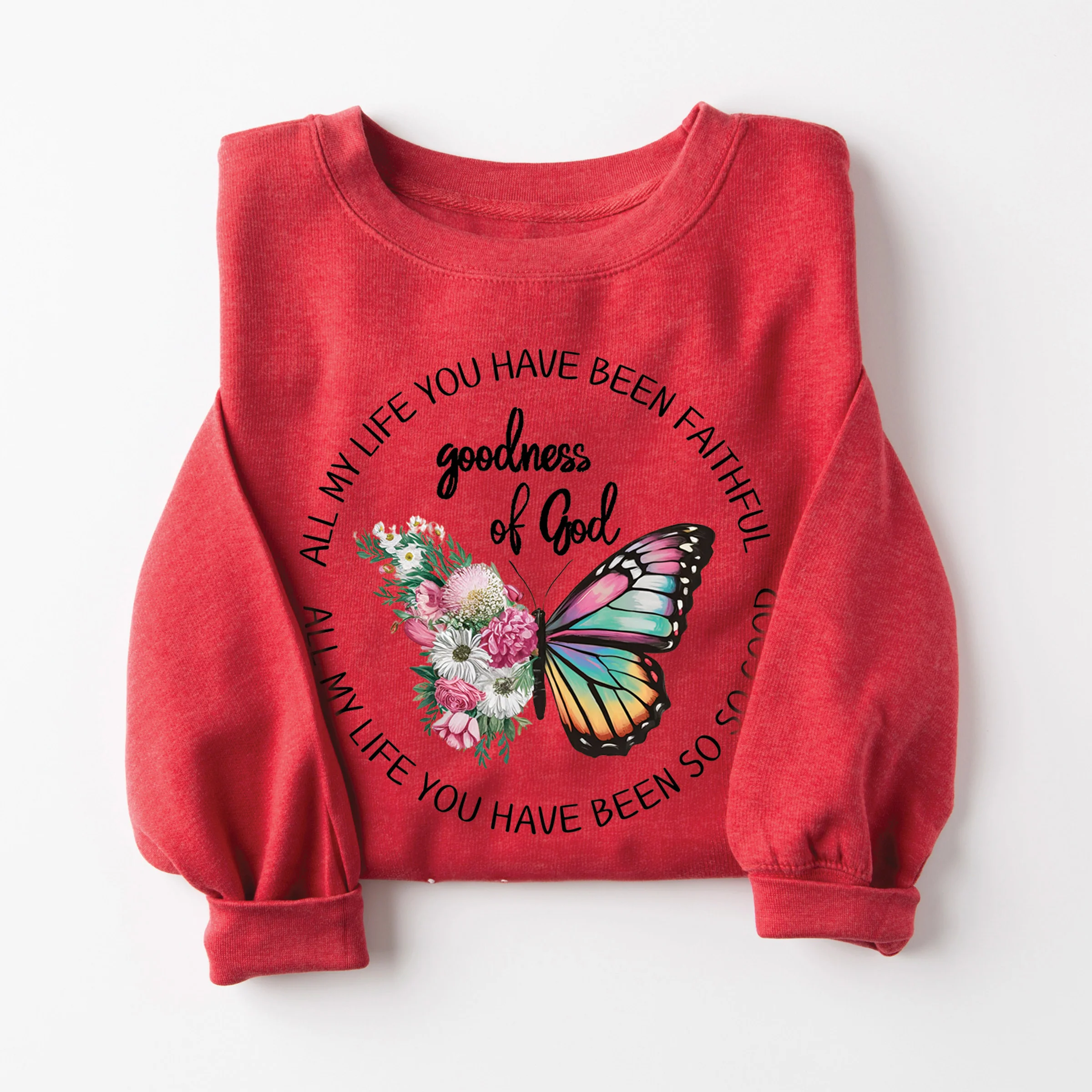 Goodness of God Butterfly Sweatshirt