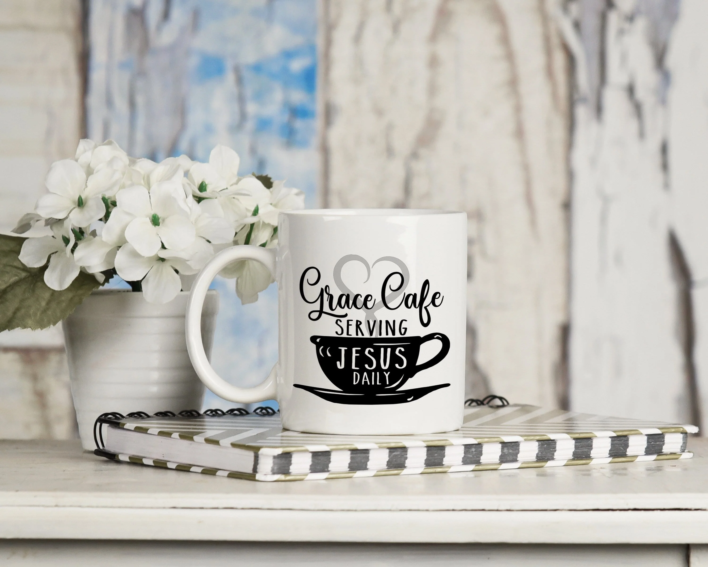 Grace Cafe Serving Jesus Daily Mug 11oz