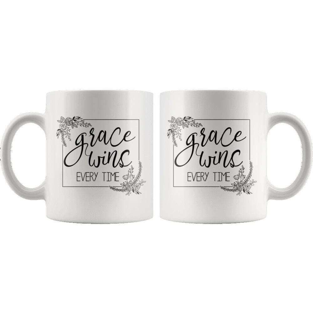 Grace Wins Everytime Mug 11oz - Image 4
