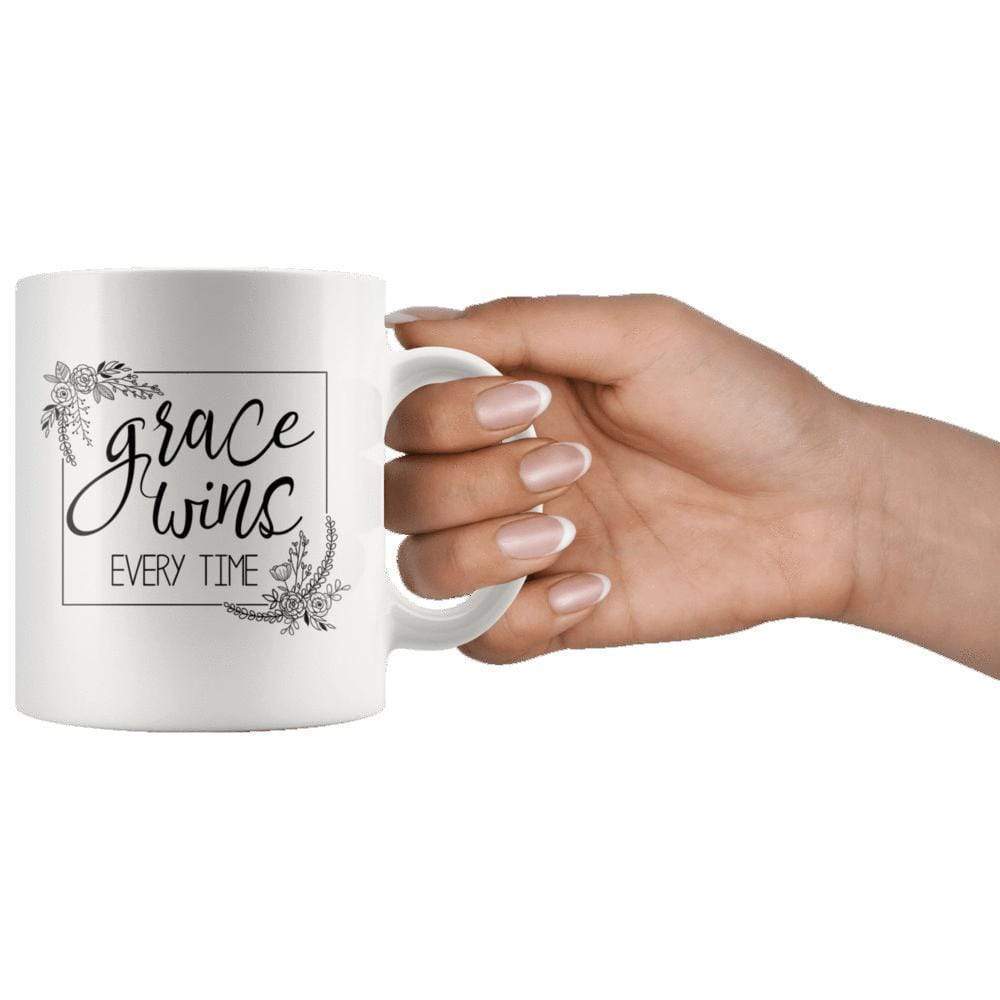 Grace Wins Everytime Mug 11oz - Image 5
