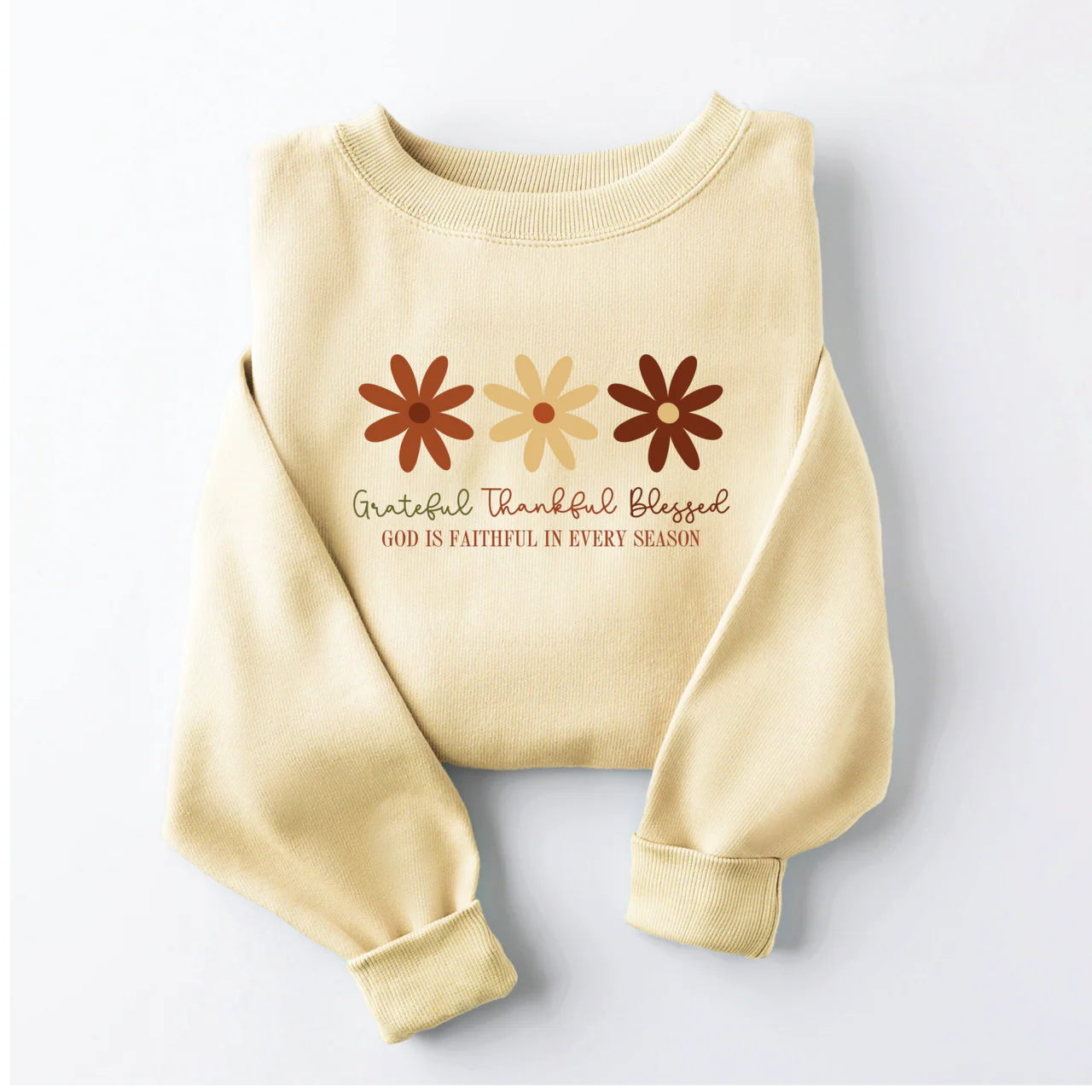 PRE-ORDER - Grateful Thankful Blessed Sweatshirt