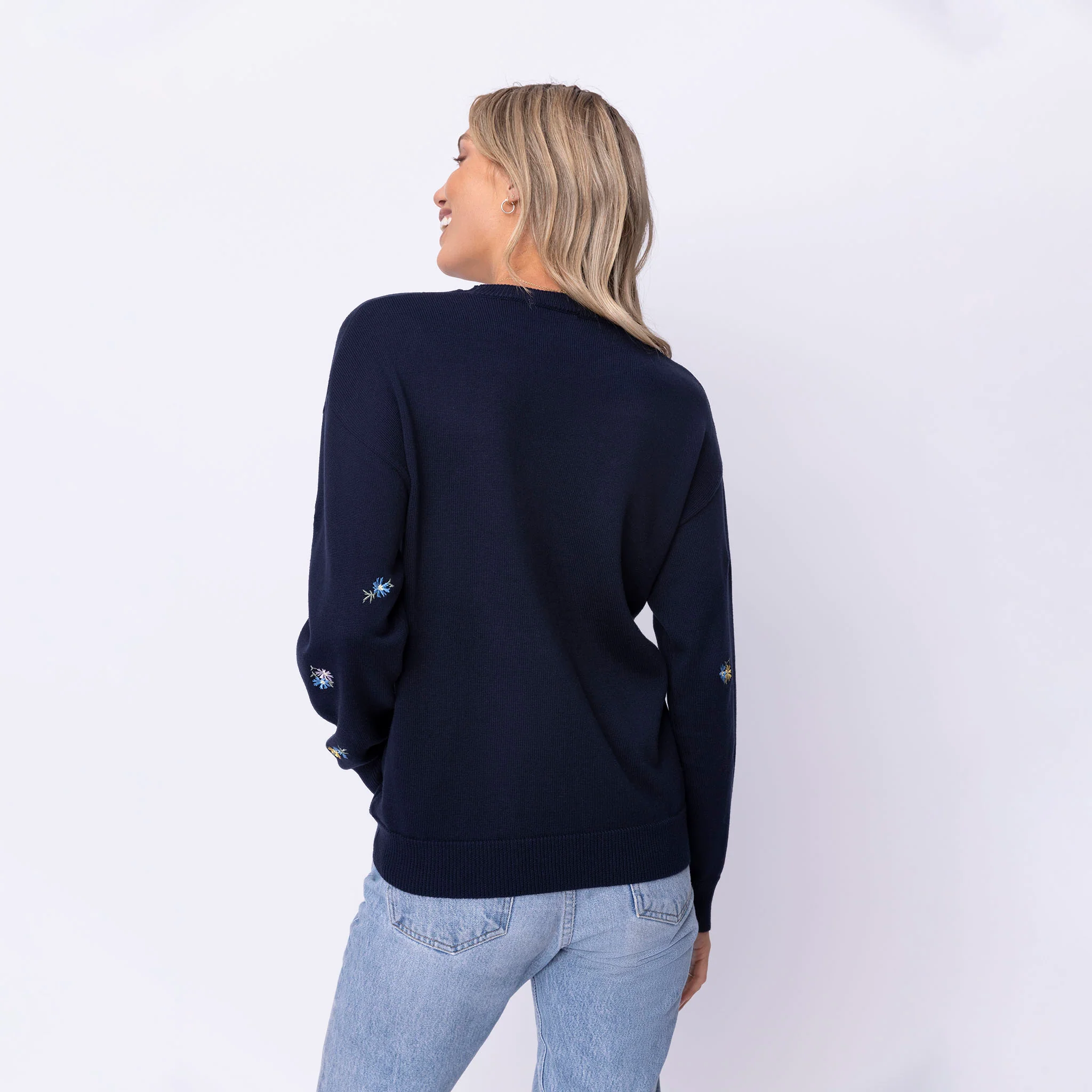 Grow in Grace Floral Embroidered Crewneck Sweater - Image 11
