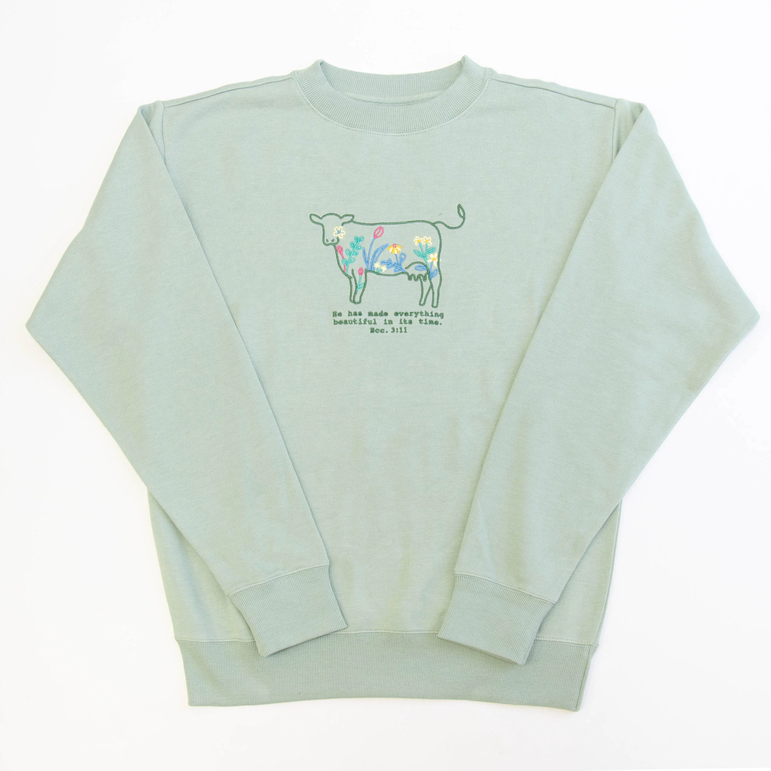 He Has Made Embroidered Crewneck Sweatshirt - Image 3