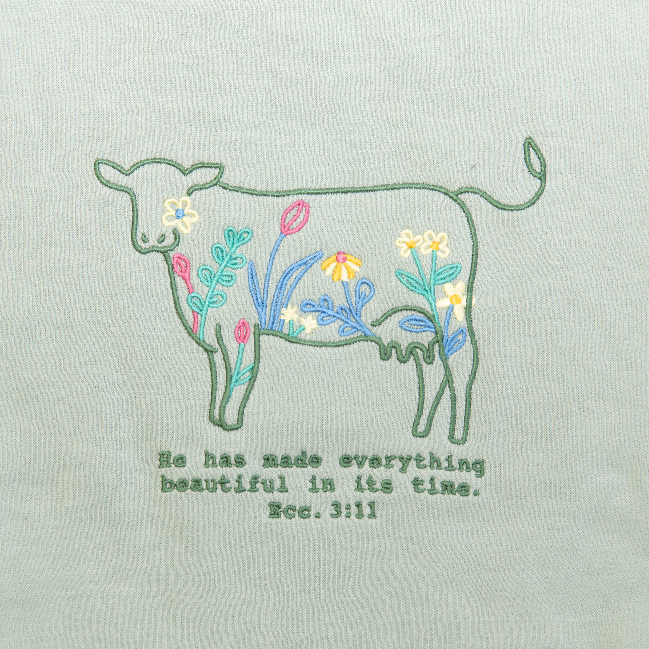 He Has Made Embroidered Crewneck Sweatshirt - Image 4