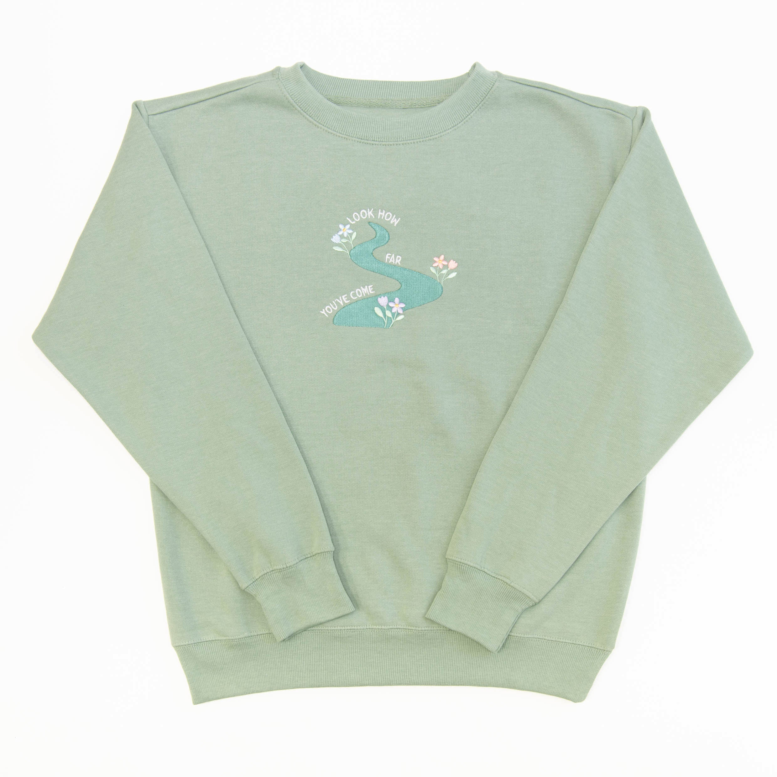 How Far You've Come Embroidered Crewneck Sweatshirt - Image 2