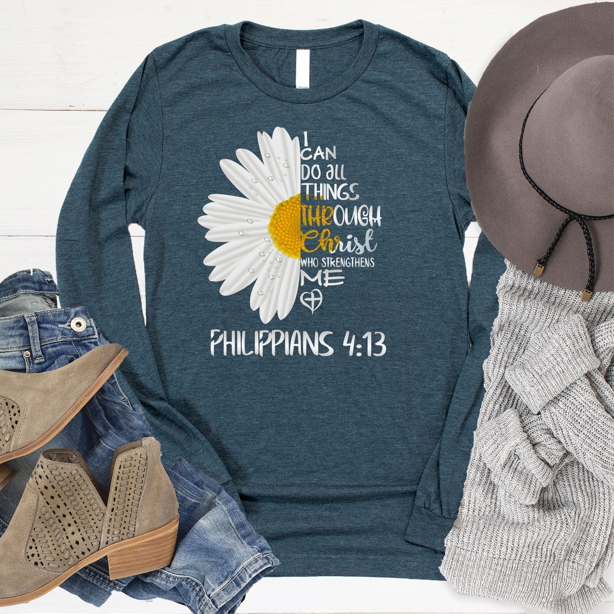 I Can Do All Things Daisy Long Sleeve - Image 2