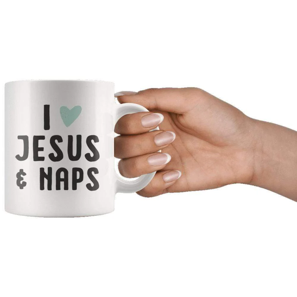 I Love Jesus & Naps Mug 11oz - Image 4