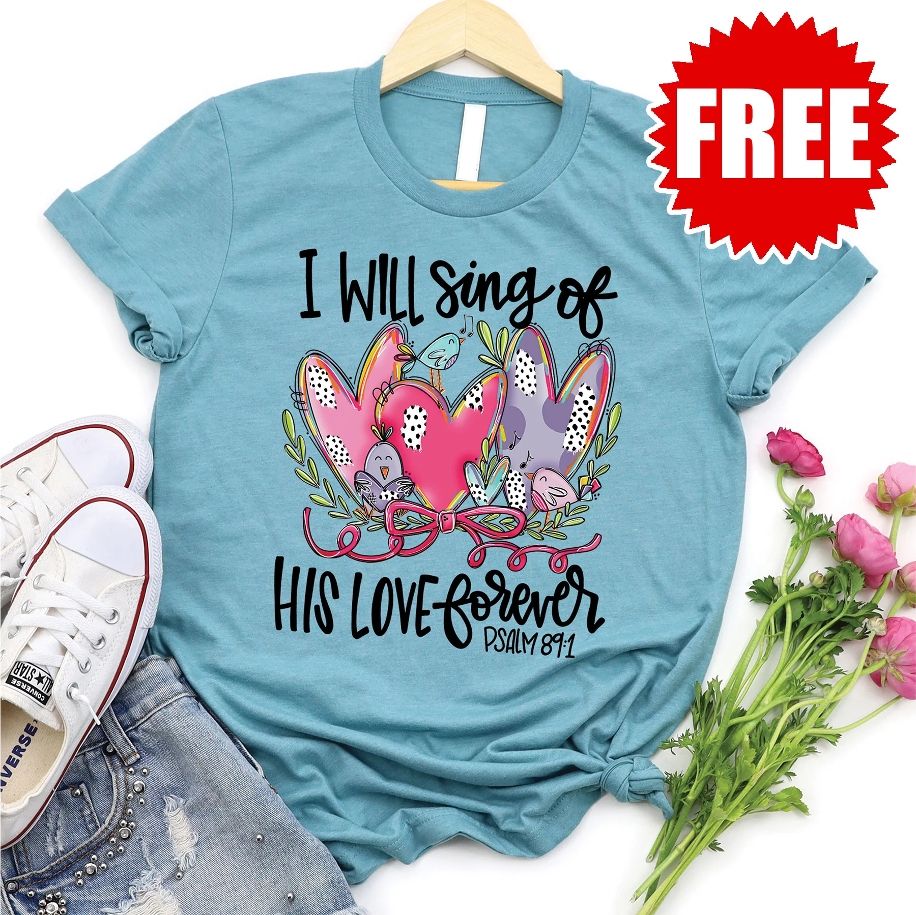 I Will Sing of His Love Tee - 0s