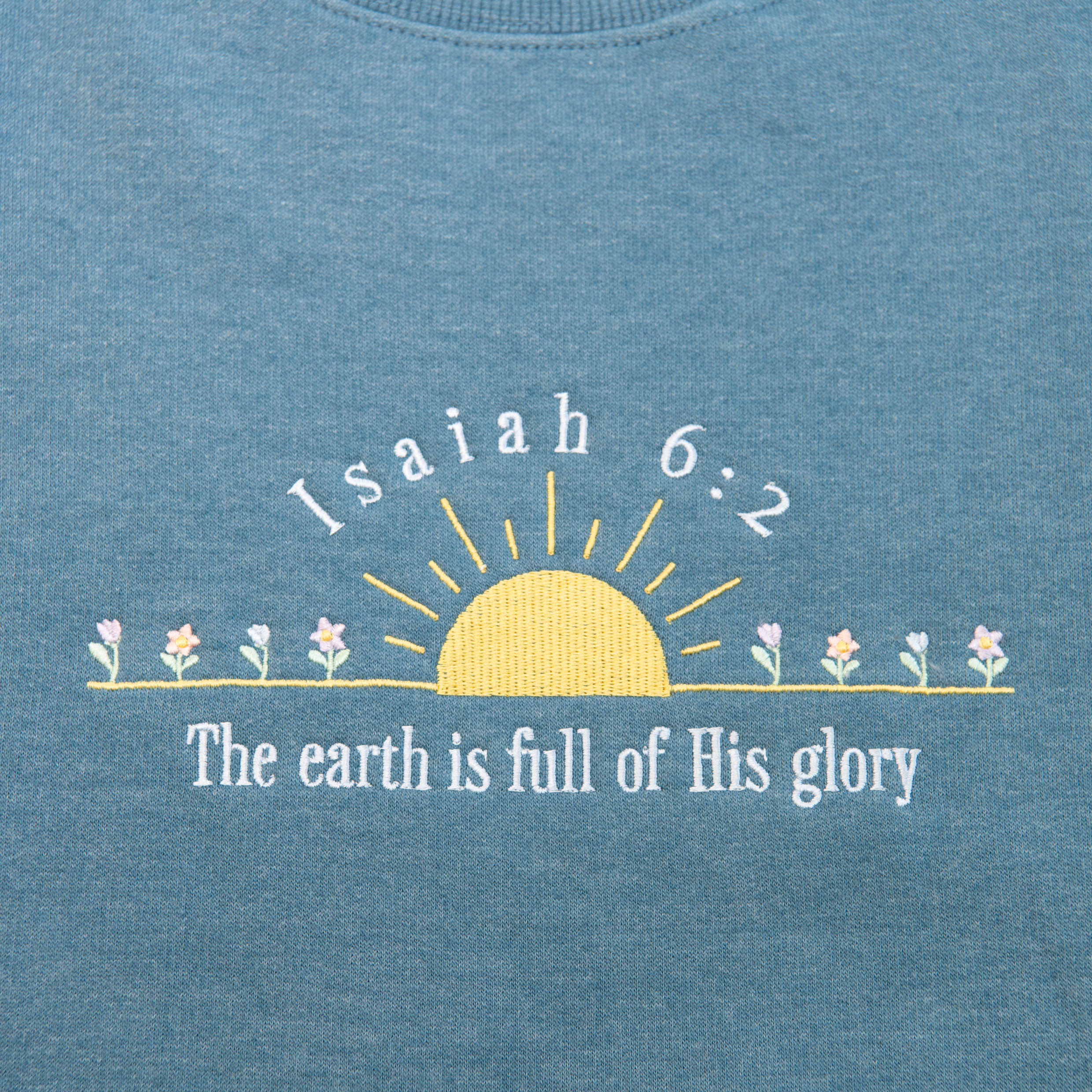 Isaiah 6:2 Embroidered Crewneck Sweatshirt - Image 3