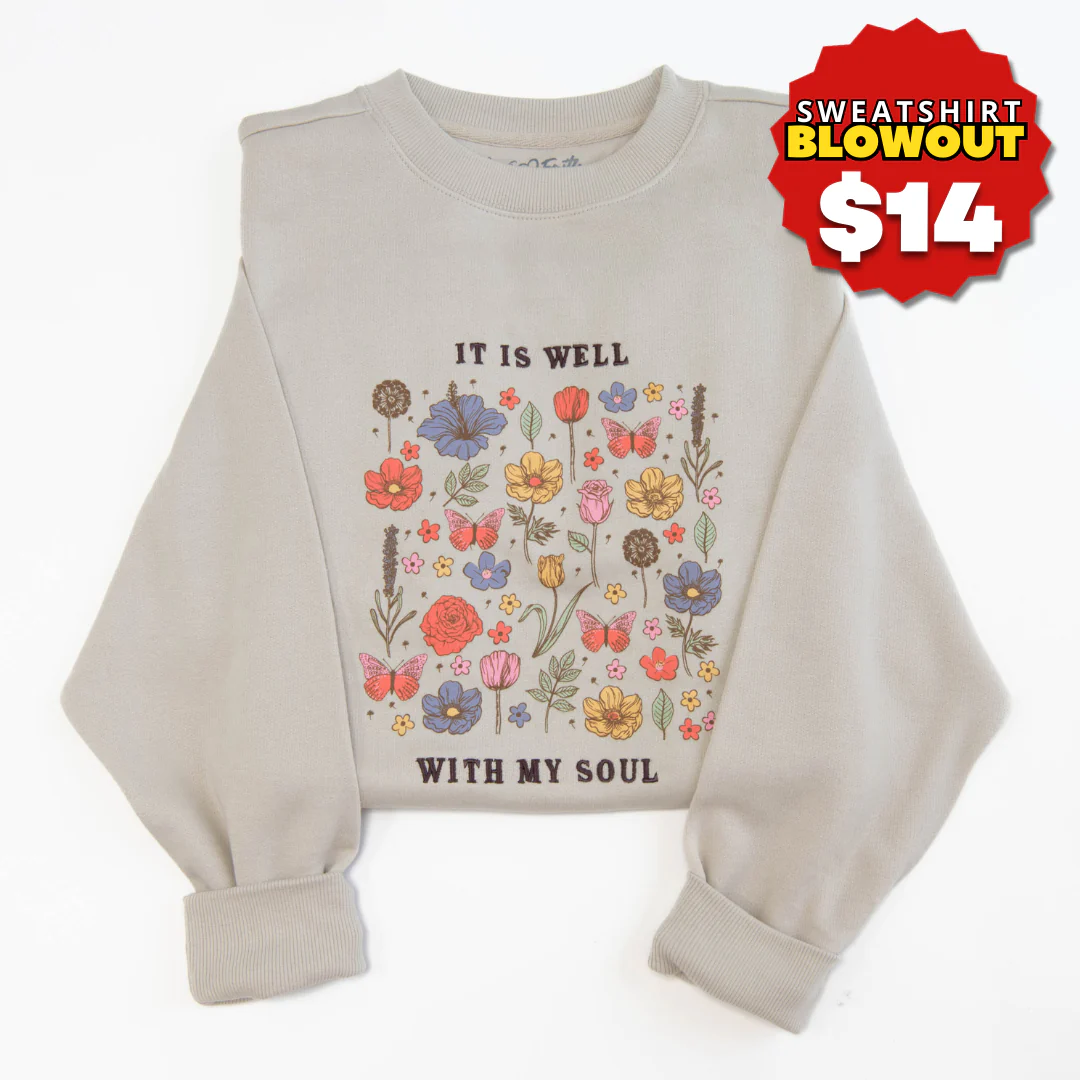 It is Well Embroidered Crewneck Sweatshirt