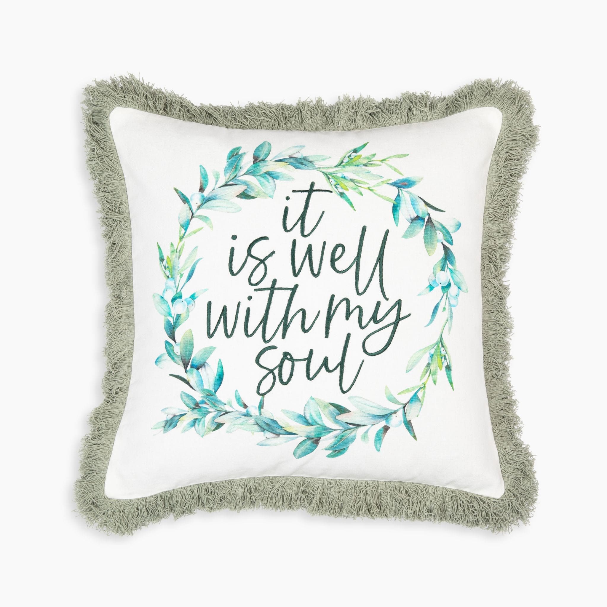 It is Well Prayer Pocket Pillow Cover - Image 2