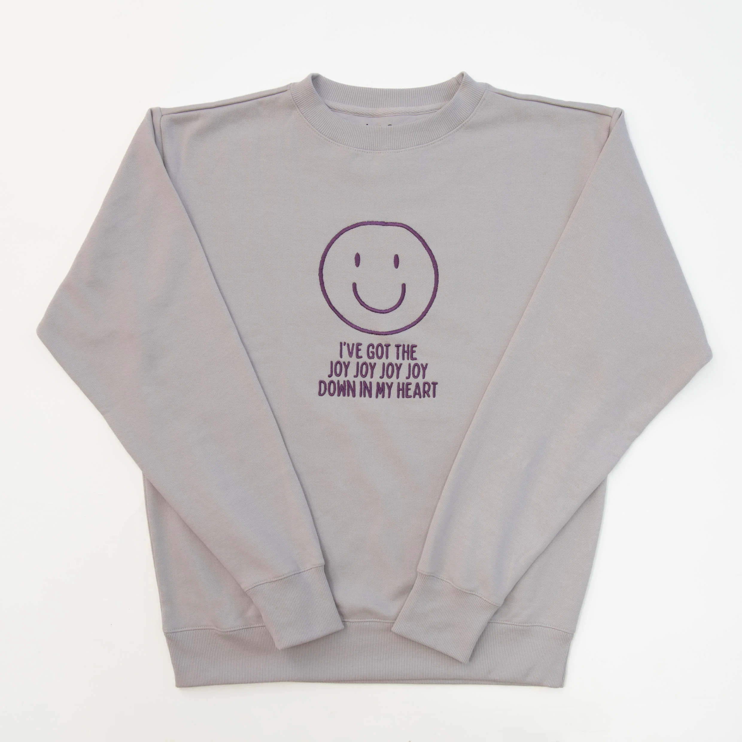 Joy Joy Joy Embroidered Crewneck Sweatshirt - Image 2