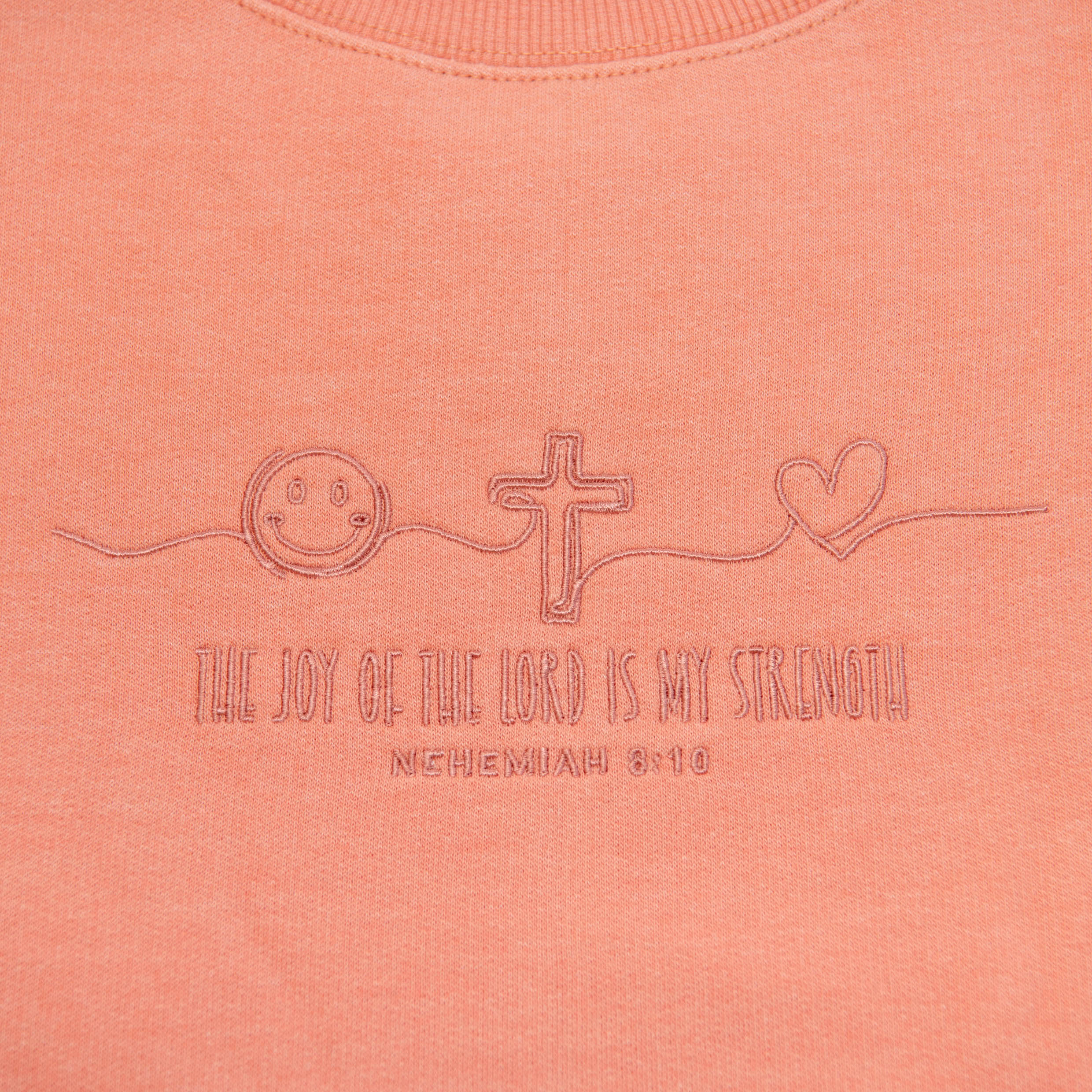 Joy of the Lord Embroidered Crewneck Sweatshirt - Image 4