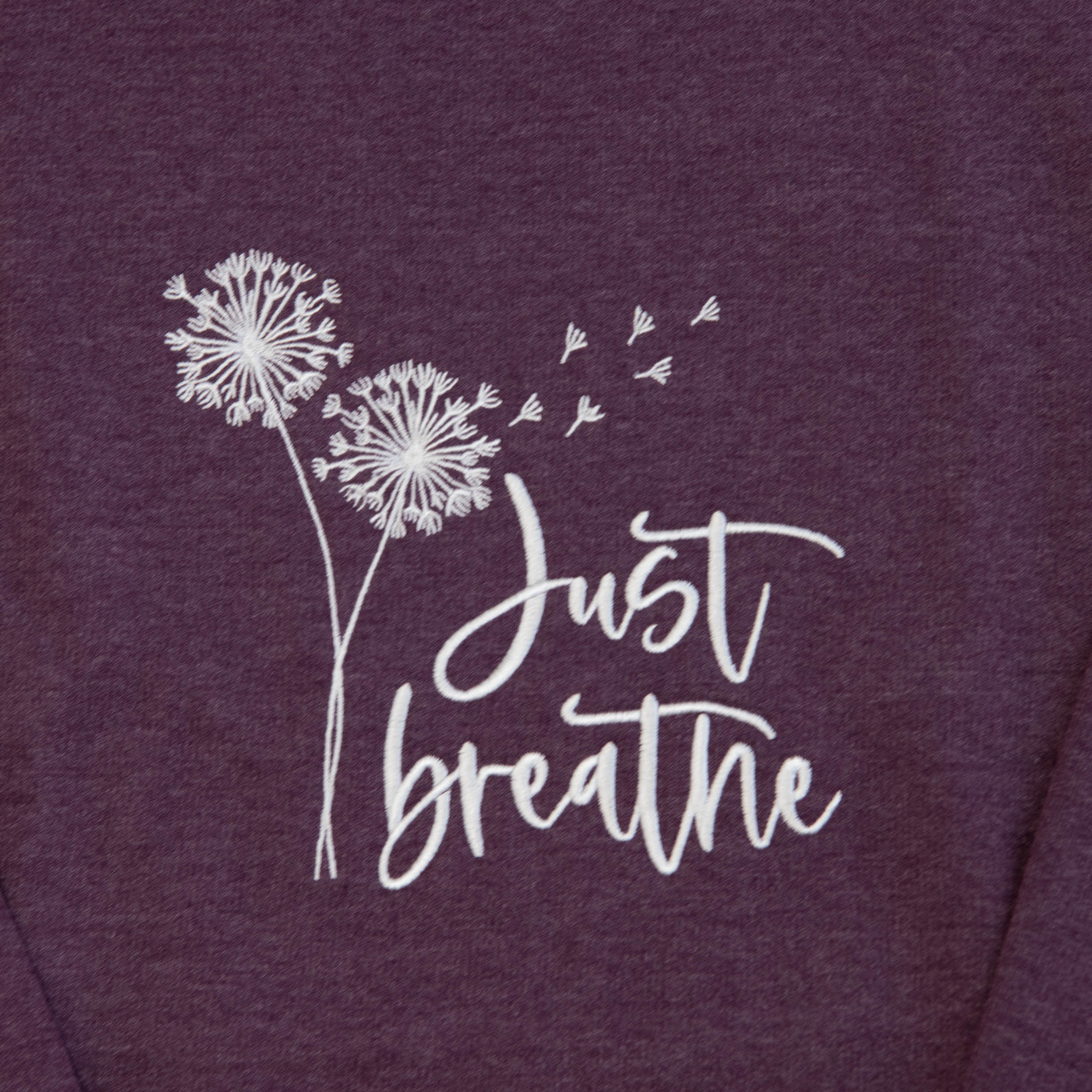 Just Breathe Embroidered Crewneck Sweatshirt - Image 3