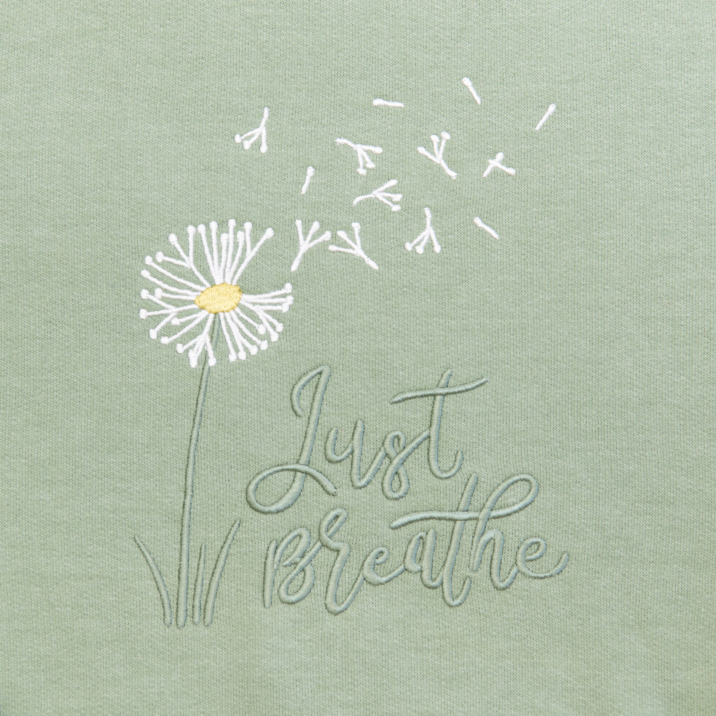 Just Breathe Embroidered Crewneck Sweatshirt - Image 3
