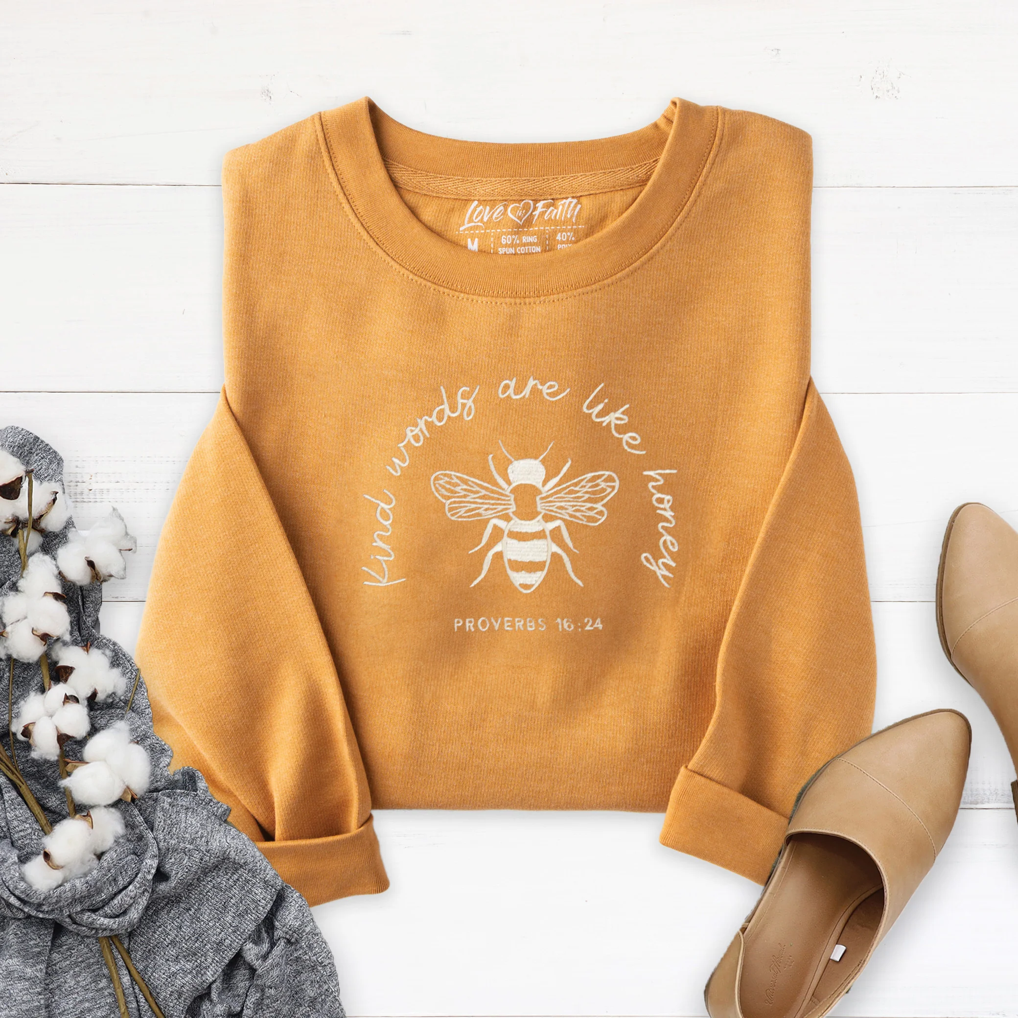 Kind Words Embroidered Crewneck Sweatshirt