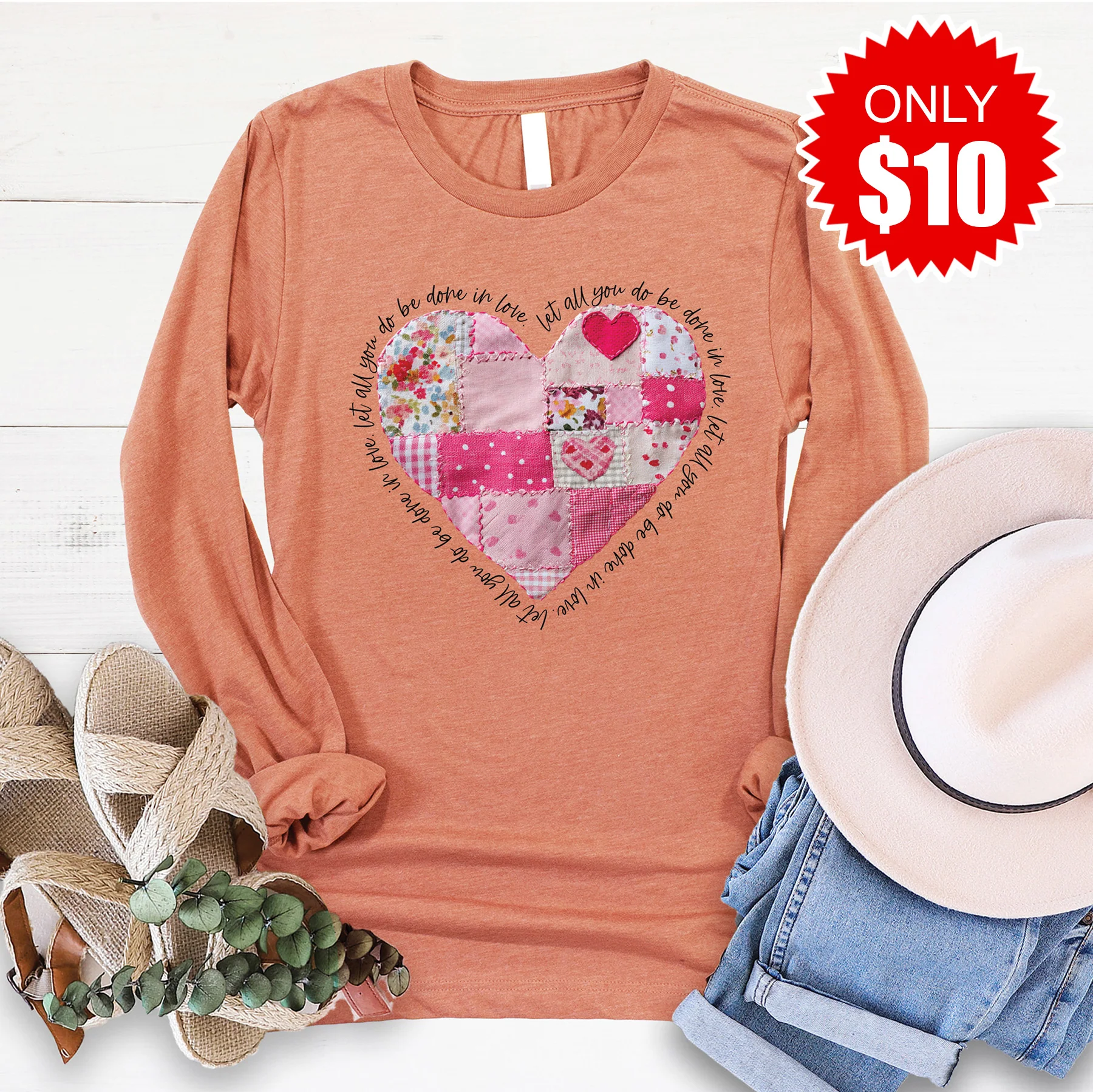 Let All You Do Long Sleeve - Heather Terracotts - 10