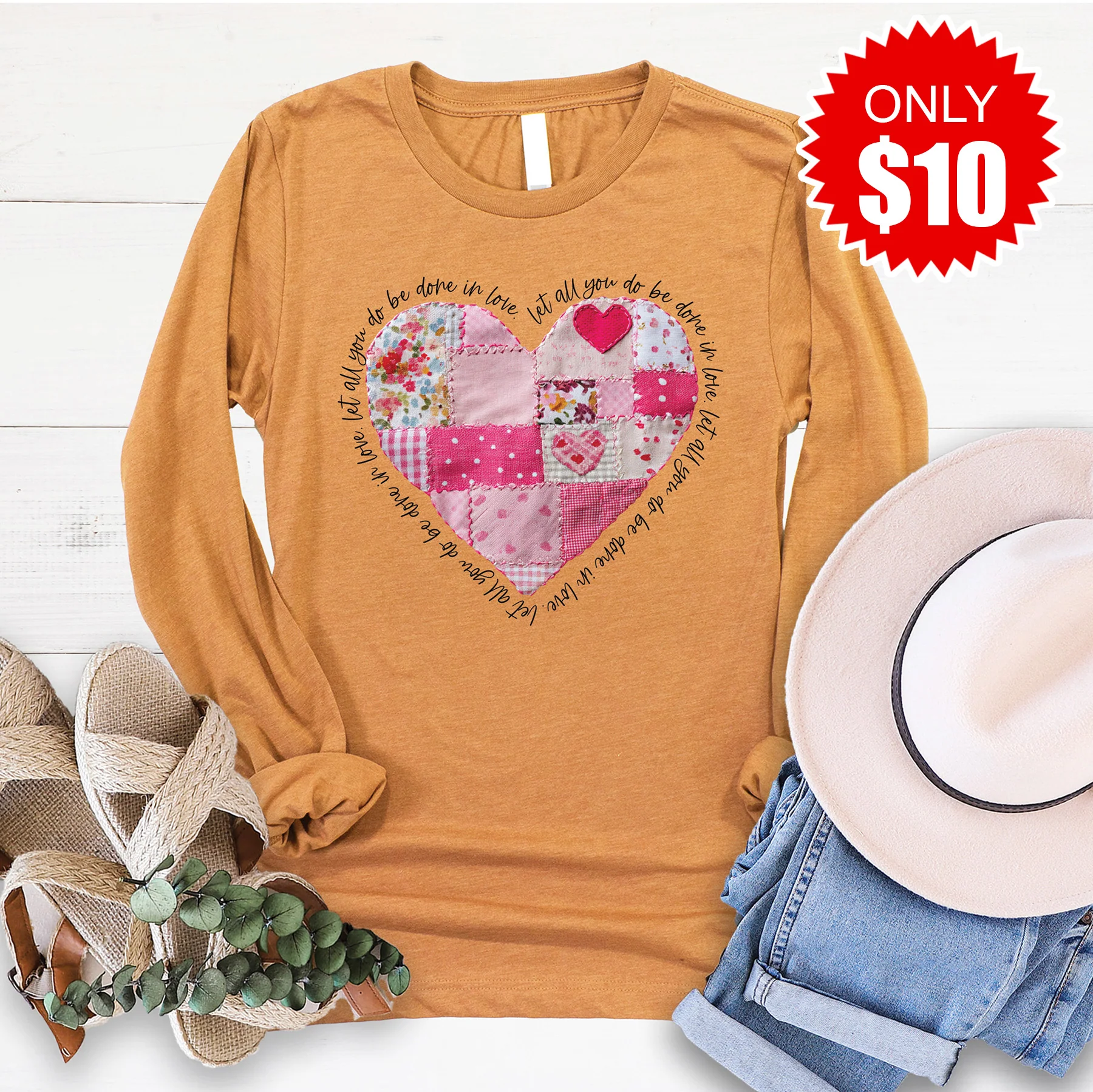Let All You Do Long Sleeve - Heather Toast - 10