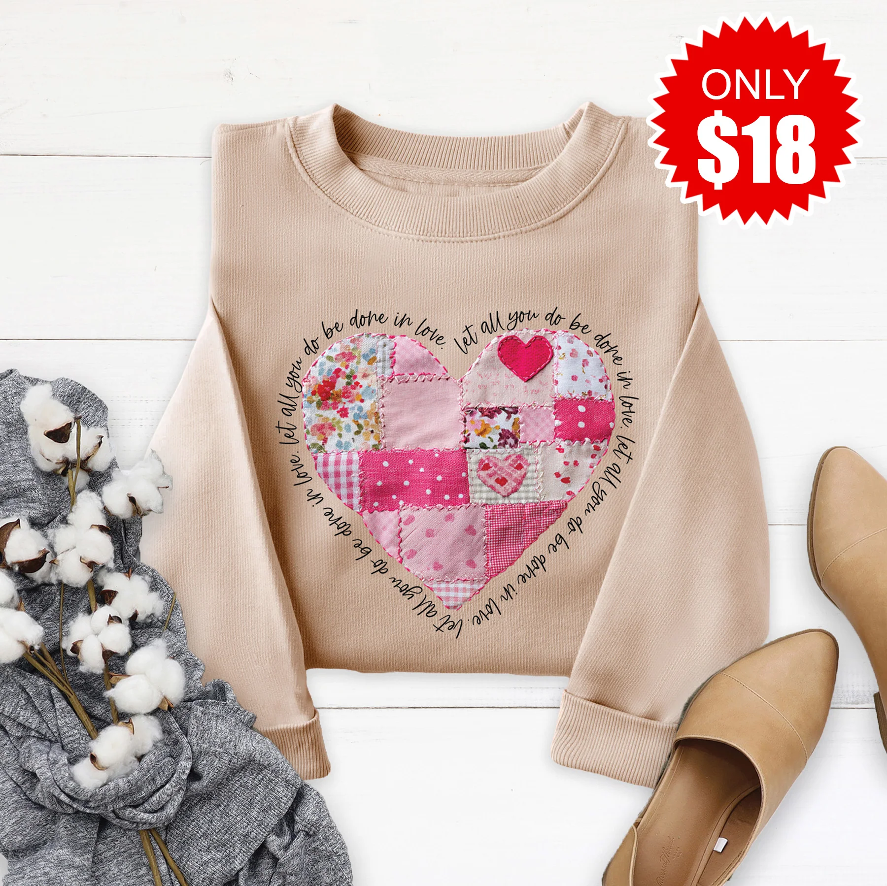Let All You Do Sweatshirt - Sand - 18